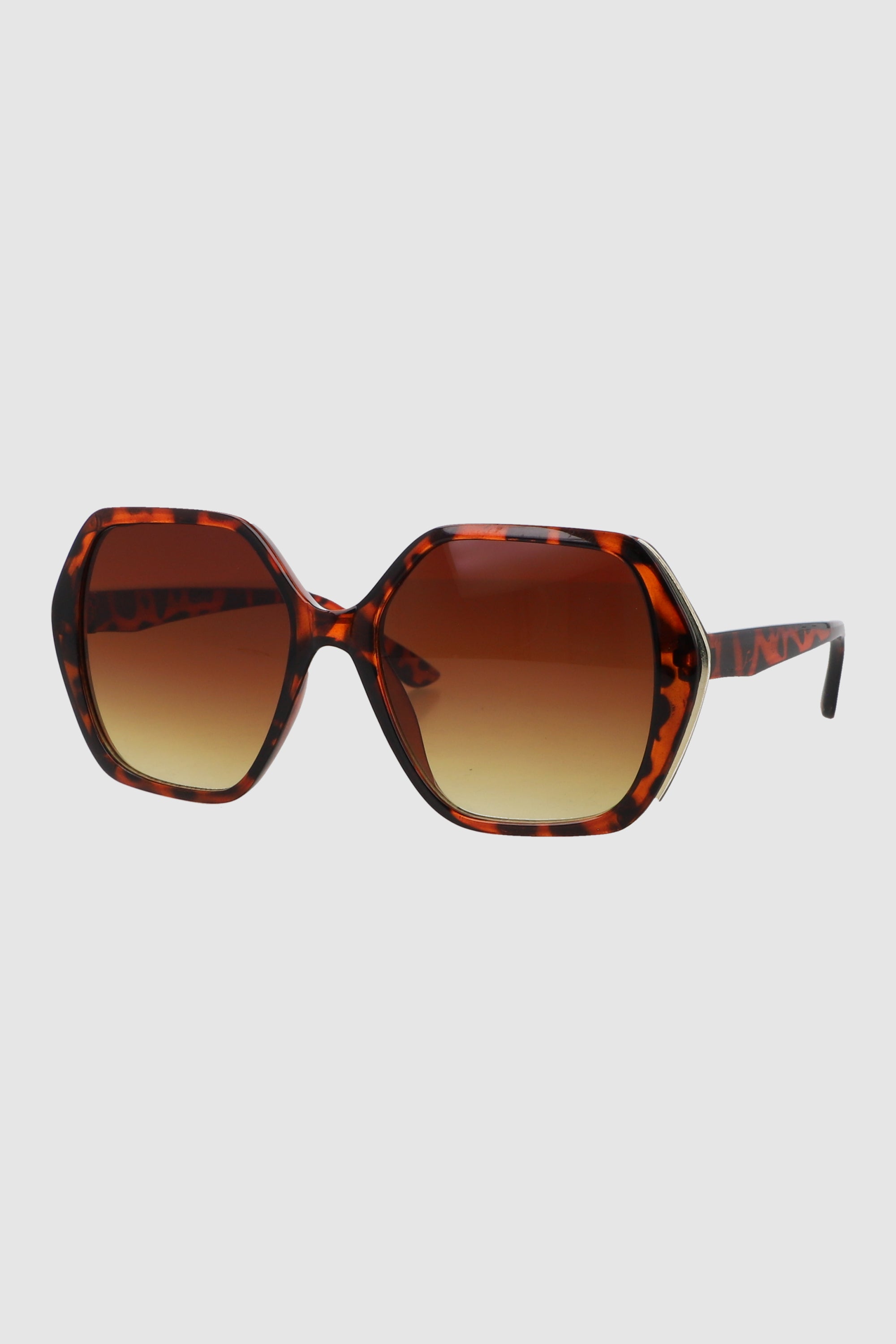 Lente cuadrado geometrico con borde metalico CAFE COMBO