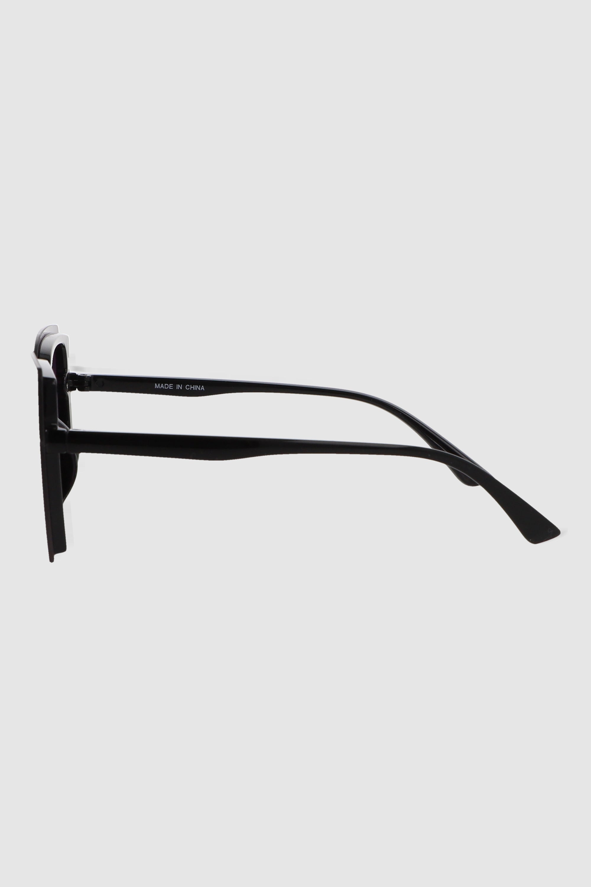 Lente cuadrado angular pasta delgada NEGRO