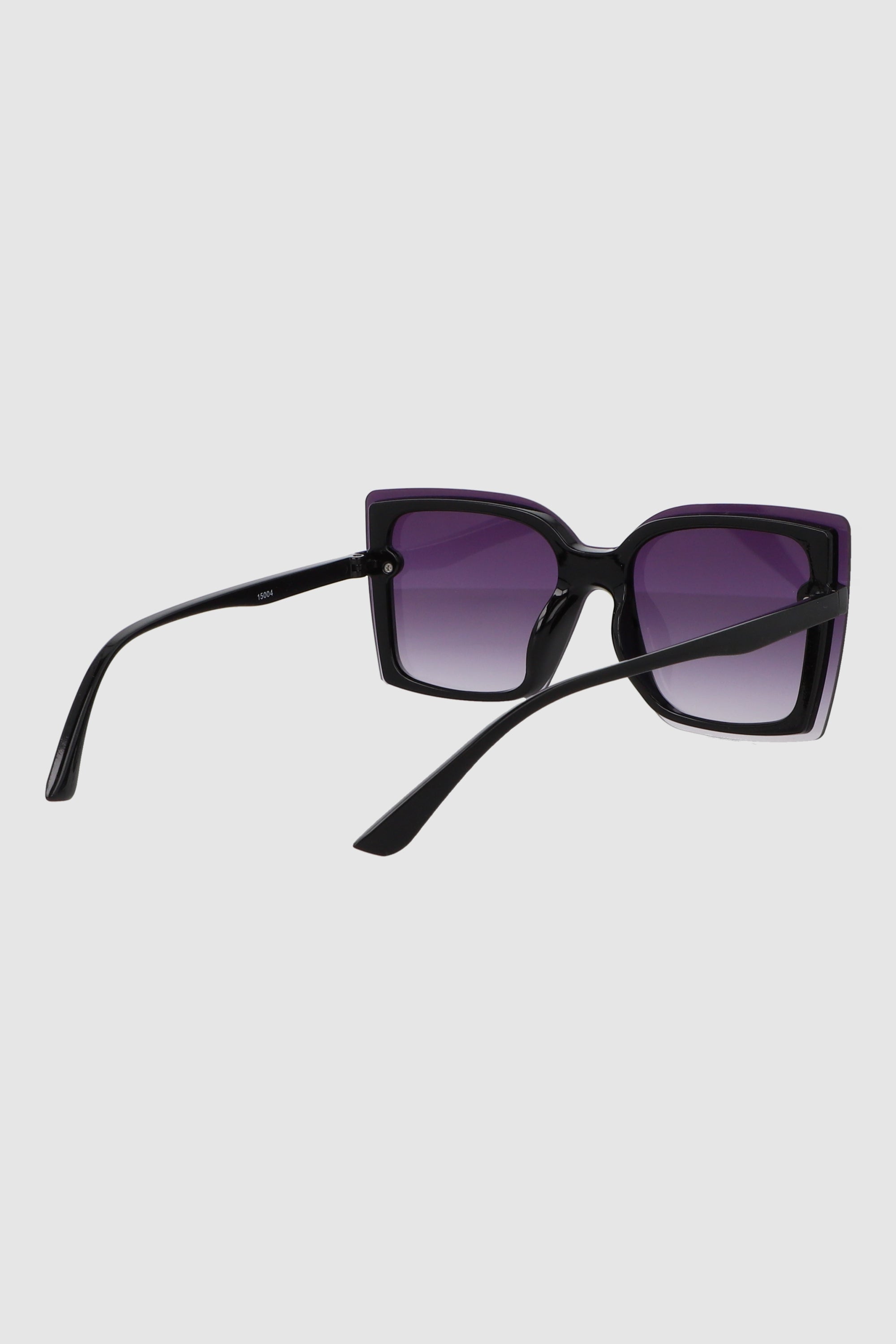 Lente cuadrado angular pasta delgada NEGRO