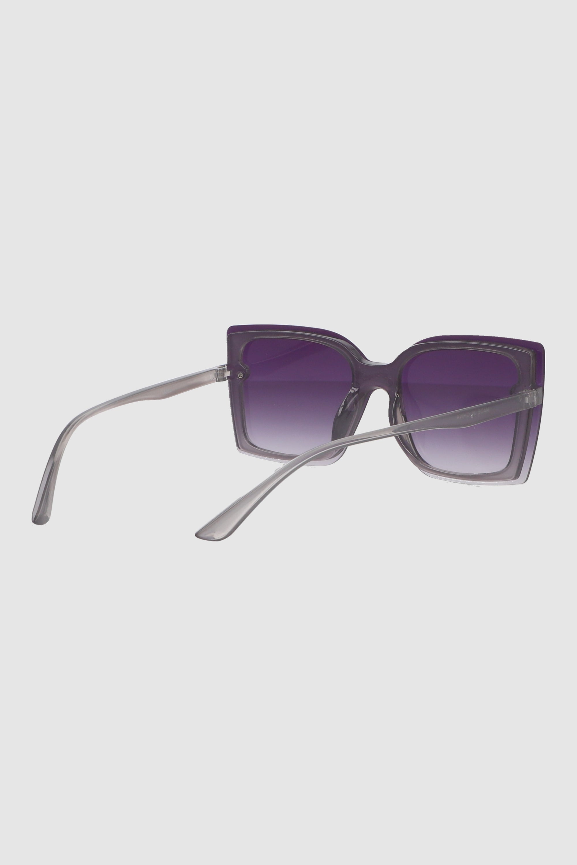 Lente cuadrado angular pasta delgada GRIS