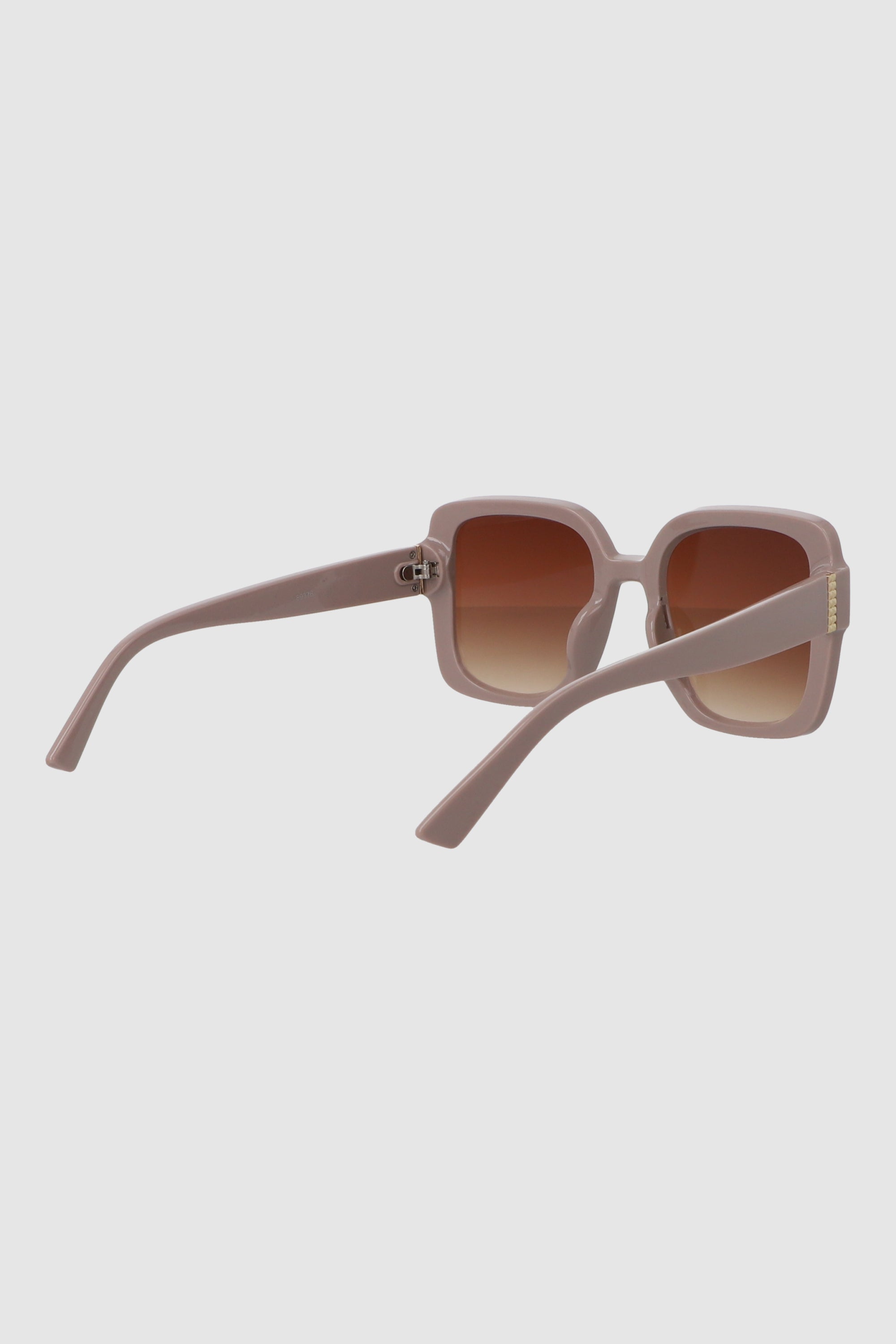 Lente cuadrado ancho marco en contraste TAUPE