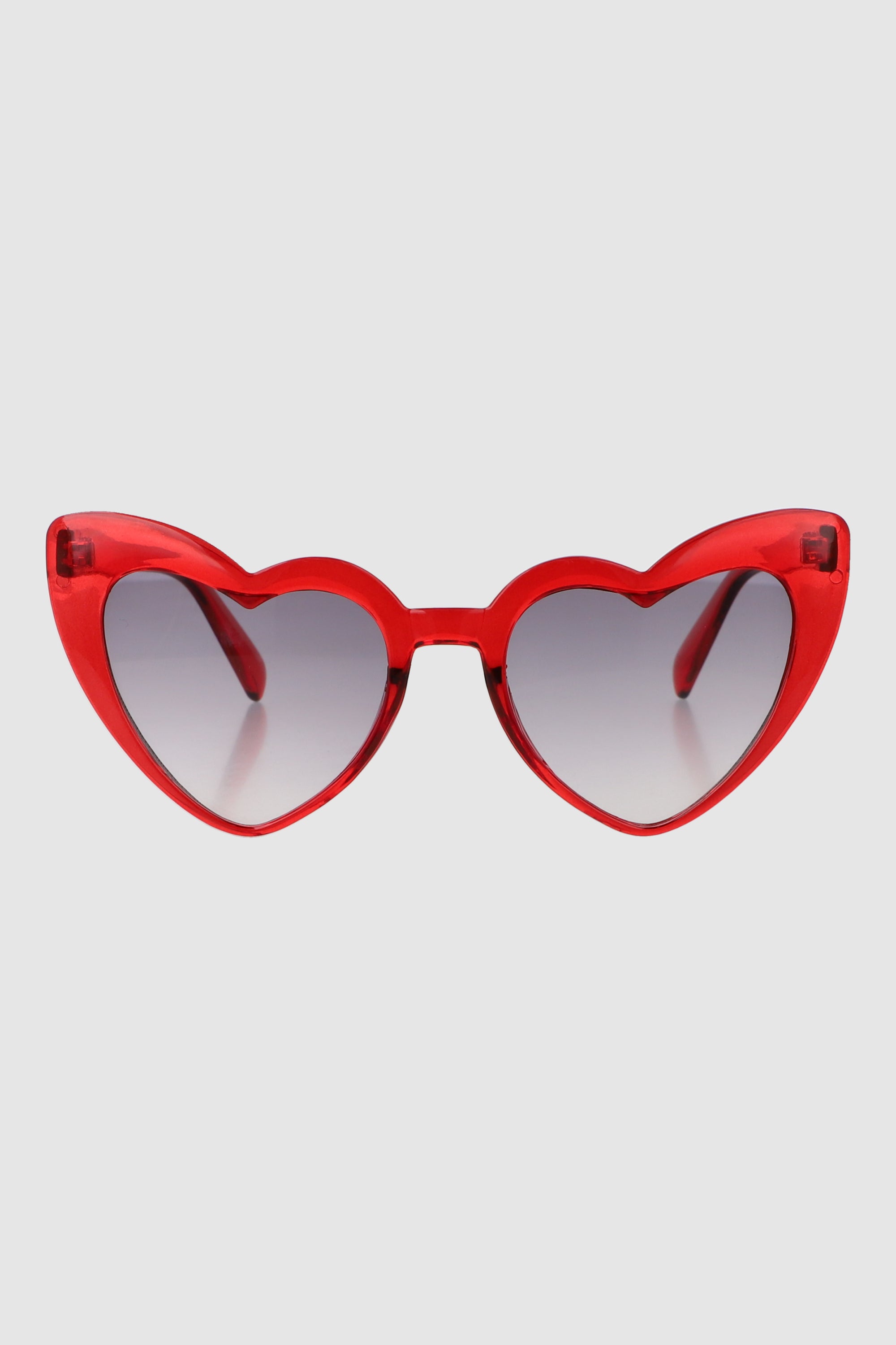 Lente corazon traslucido ROJO