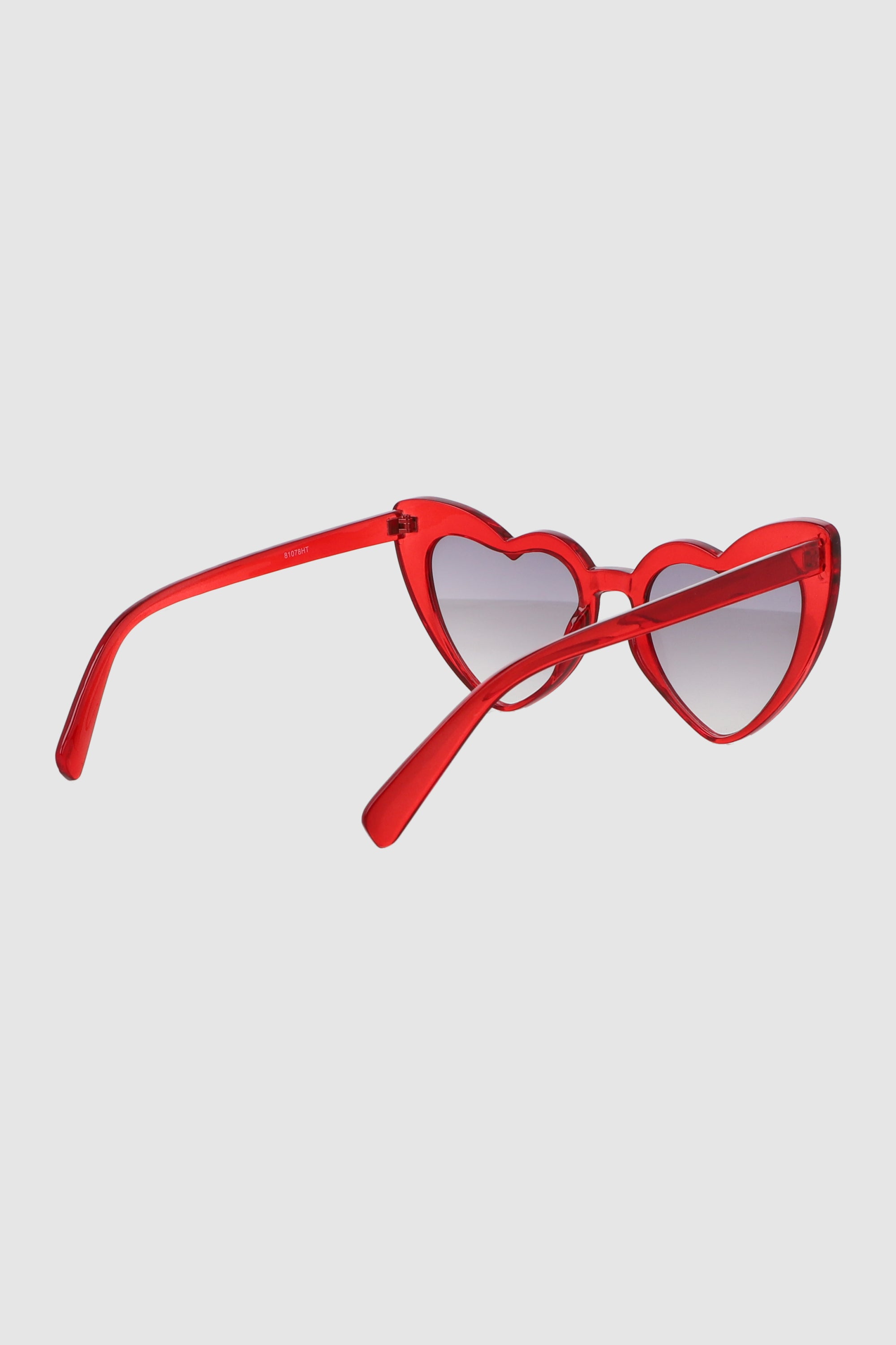 Lente corazon traslucido ROJO
