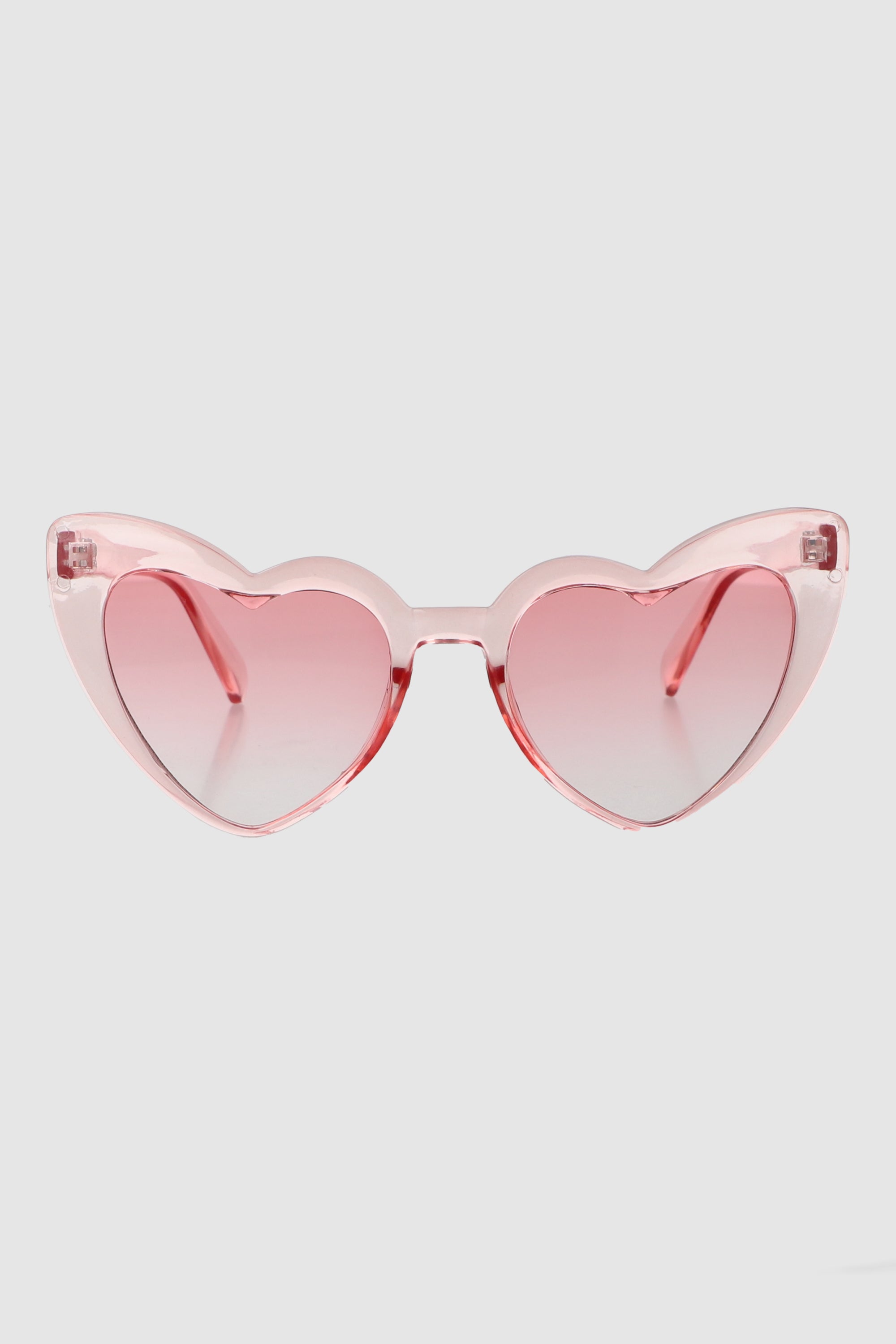 Lente corazon traslucido ROSA PASTEL