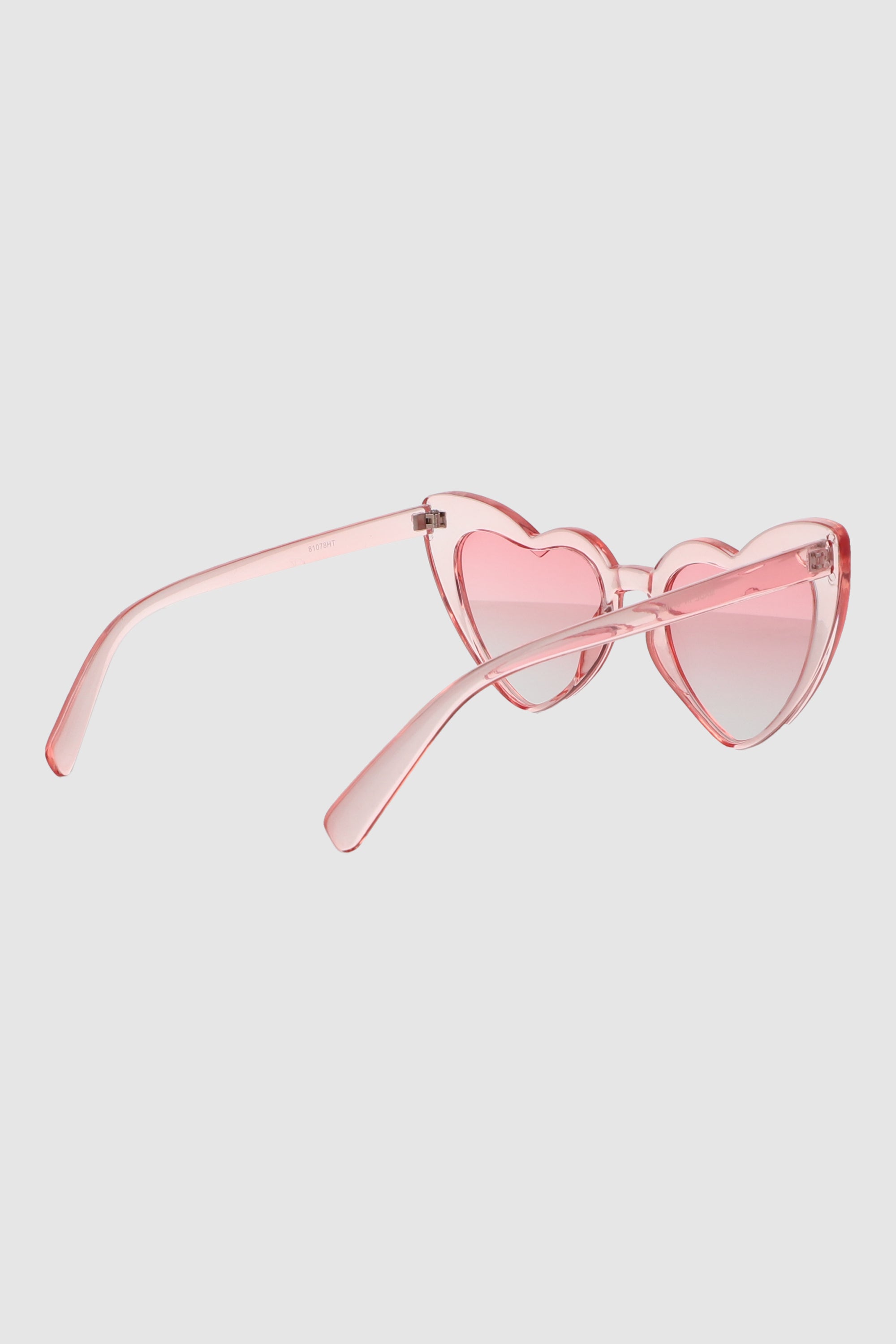 Lente corazon traslucido ROSA PASTEL