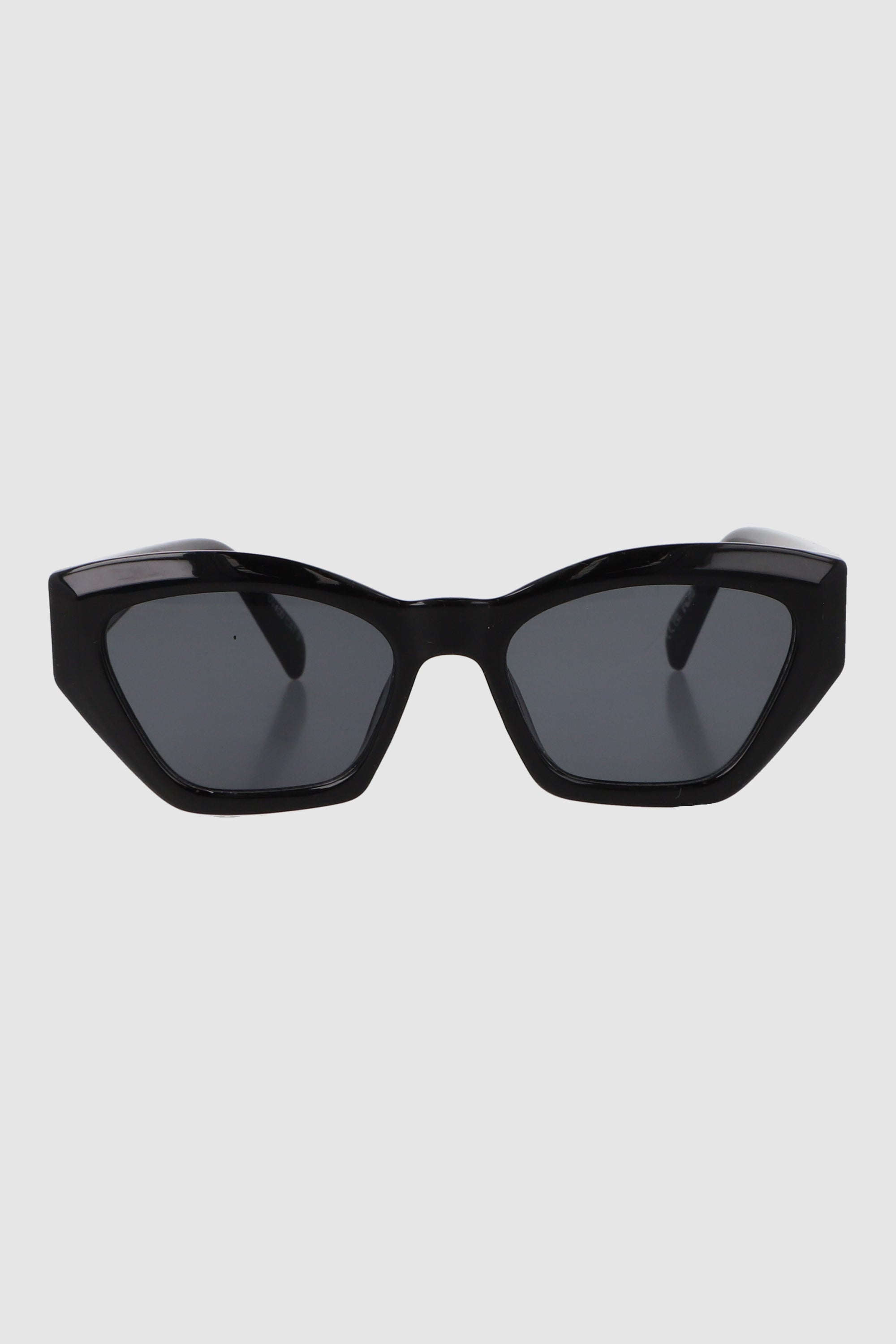 Lente wayfarer geometrico traslucido NEGRO