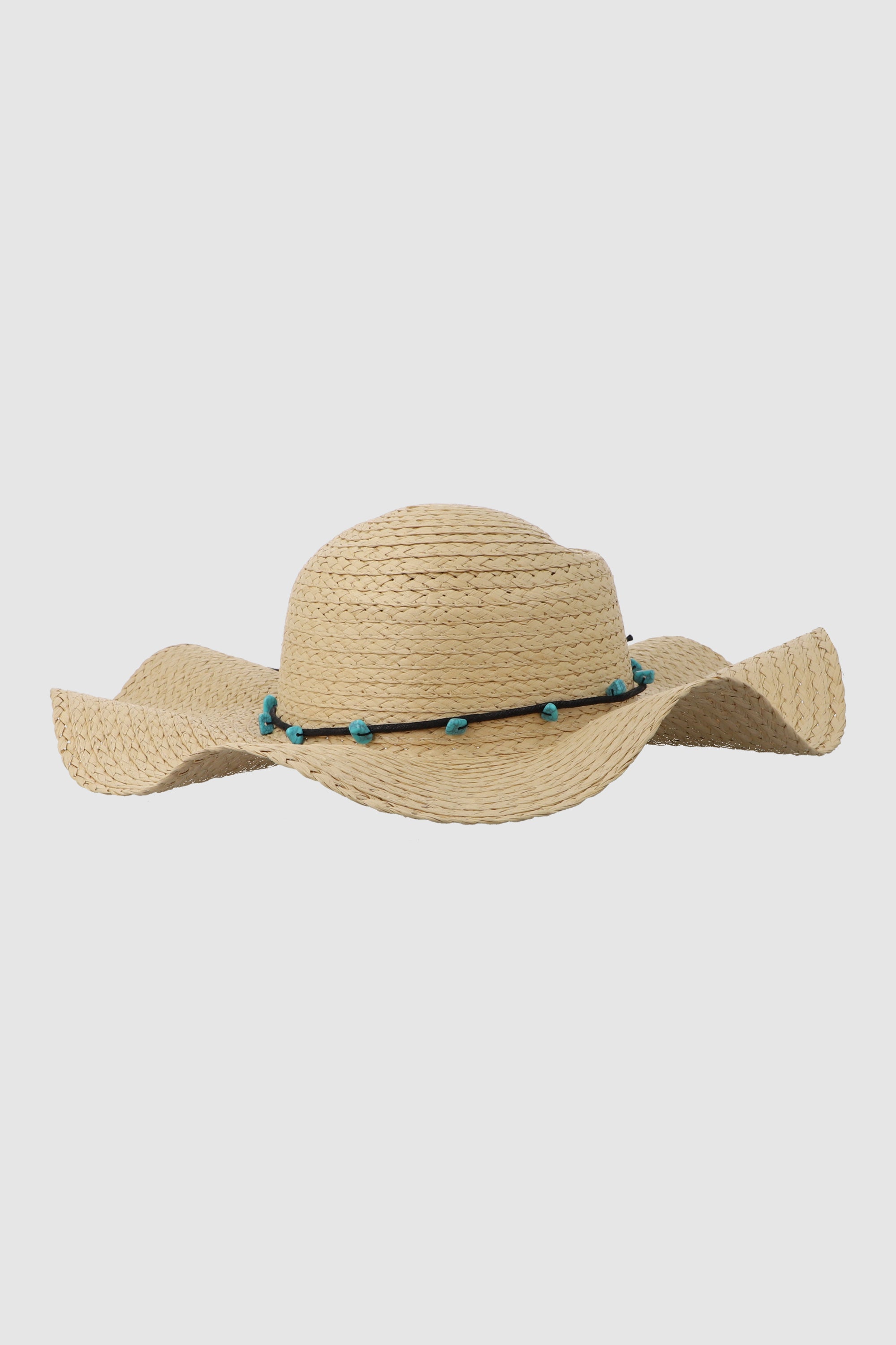 Sombrero tejido ondulado BEIGE