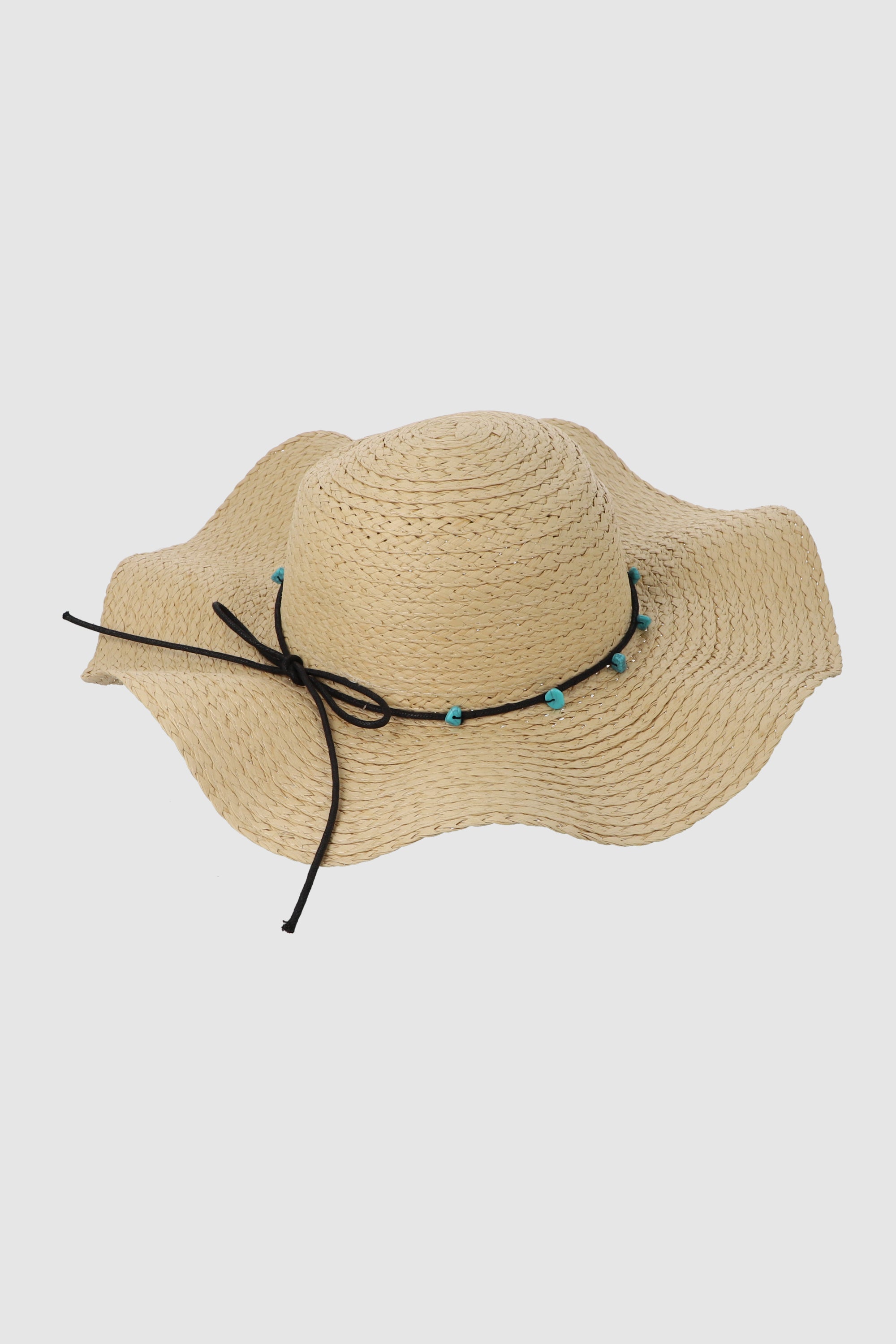 Sombrero tejido ondulado BEIGE