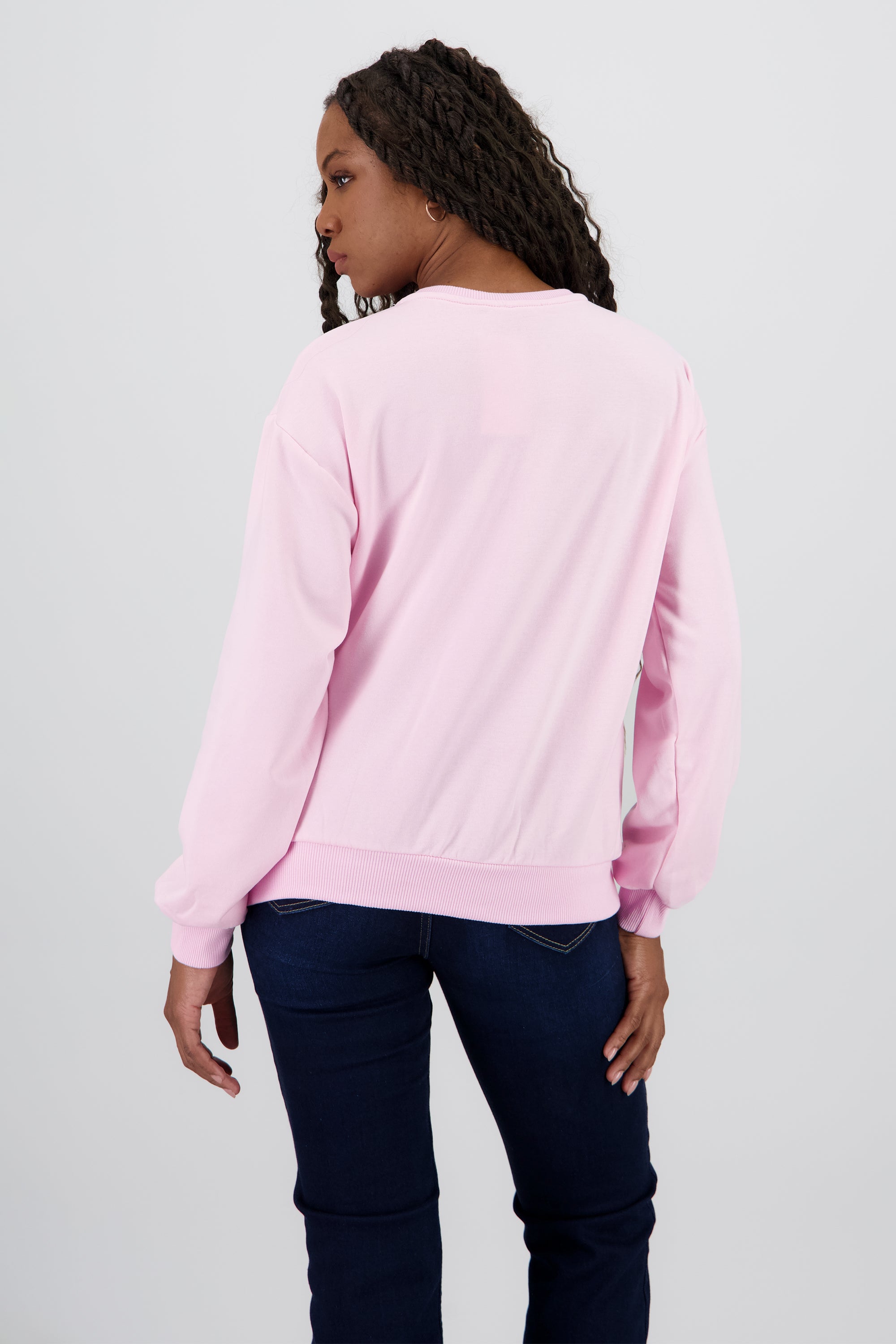 Sudadera con estampado de cereza ROSA PASTEL