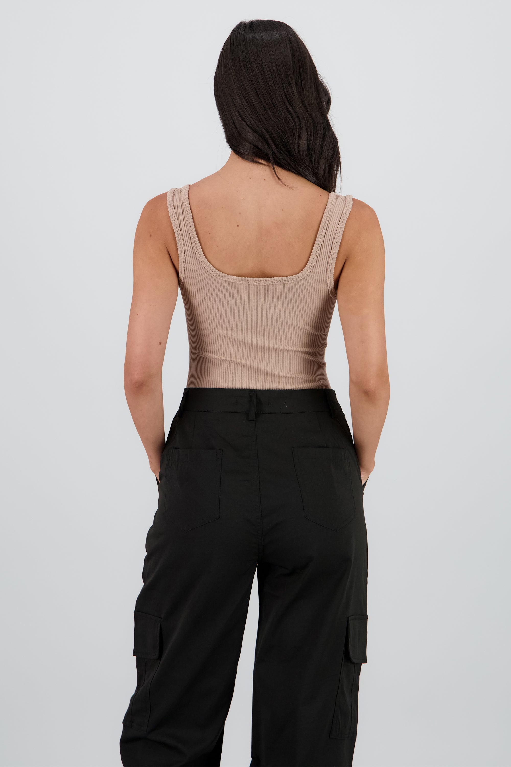 Bodysuit sin manga seamless TAUPE