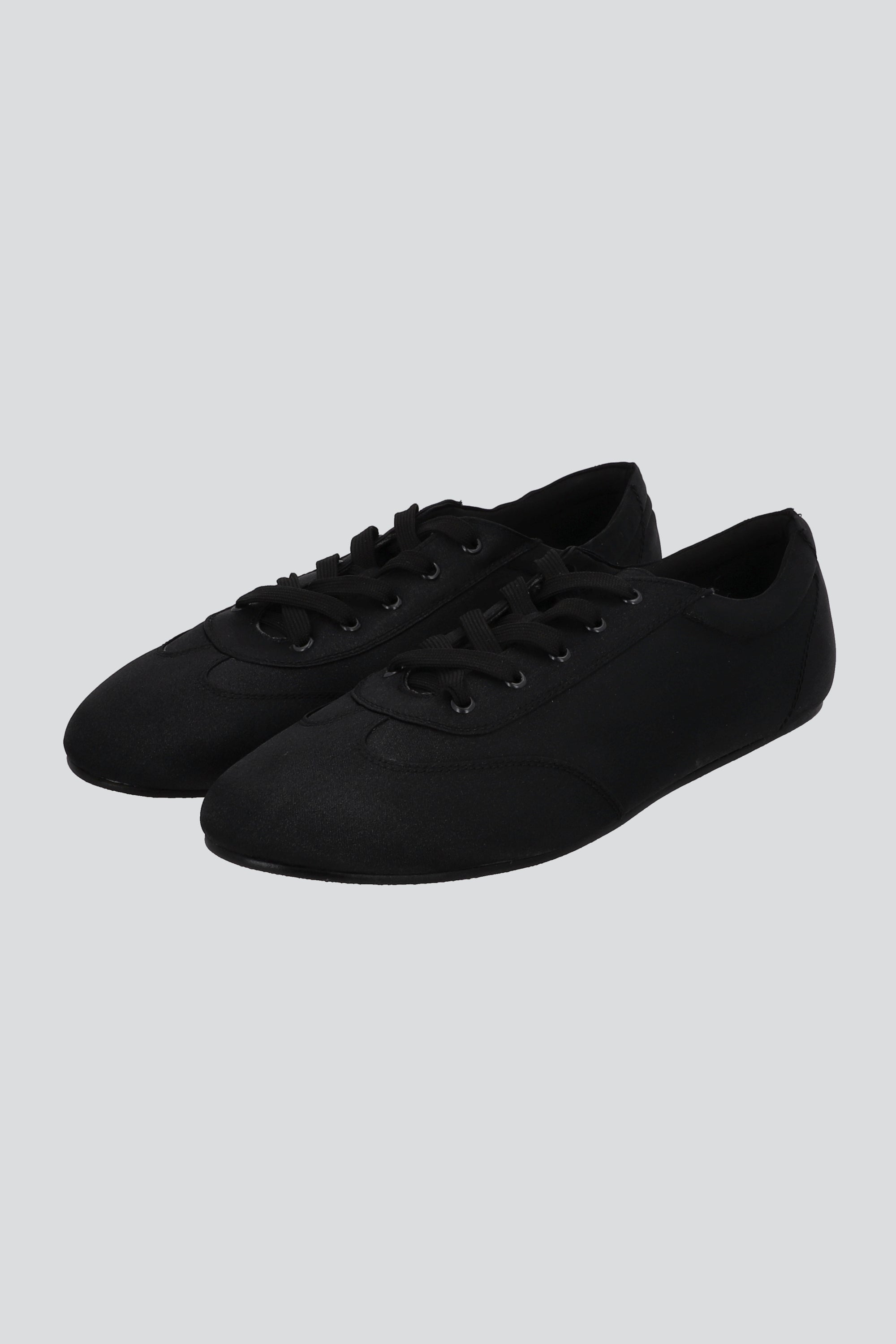 Tenis sencillos suela delgada tela NEGRO