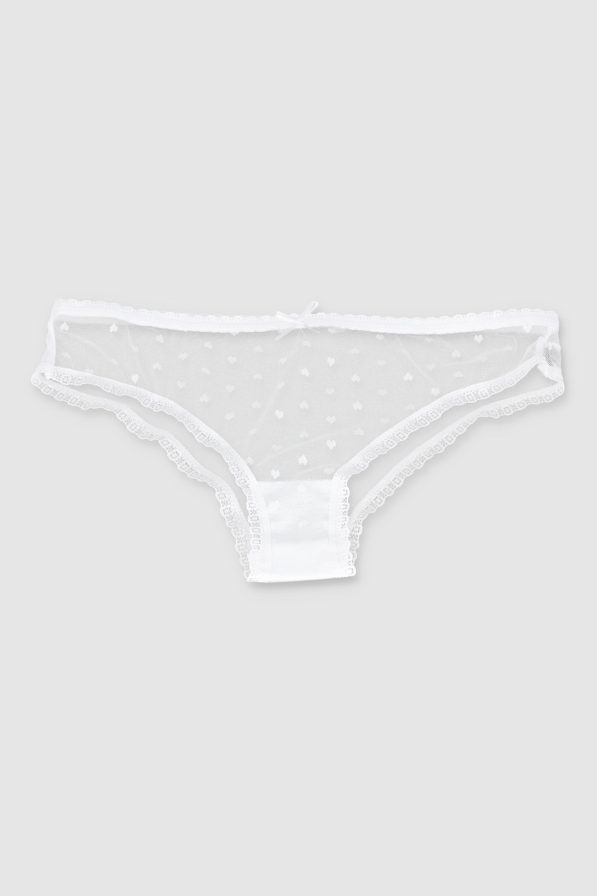 Boxer mesh flock corazones BLANCO