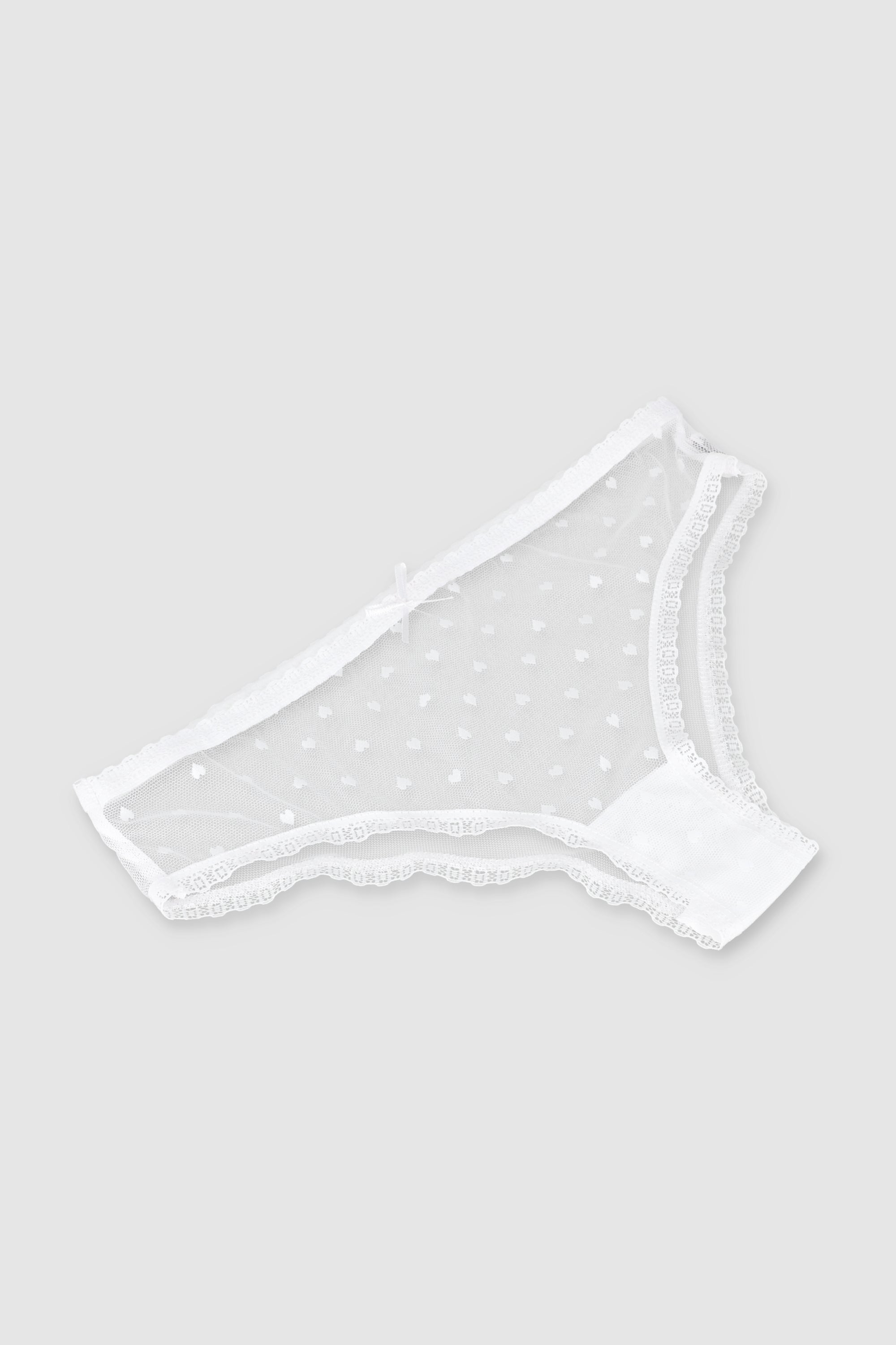 Boxer mesh flock corazones BLANCO
