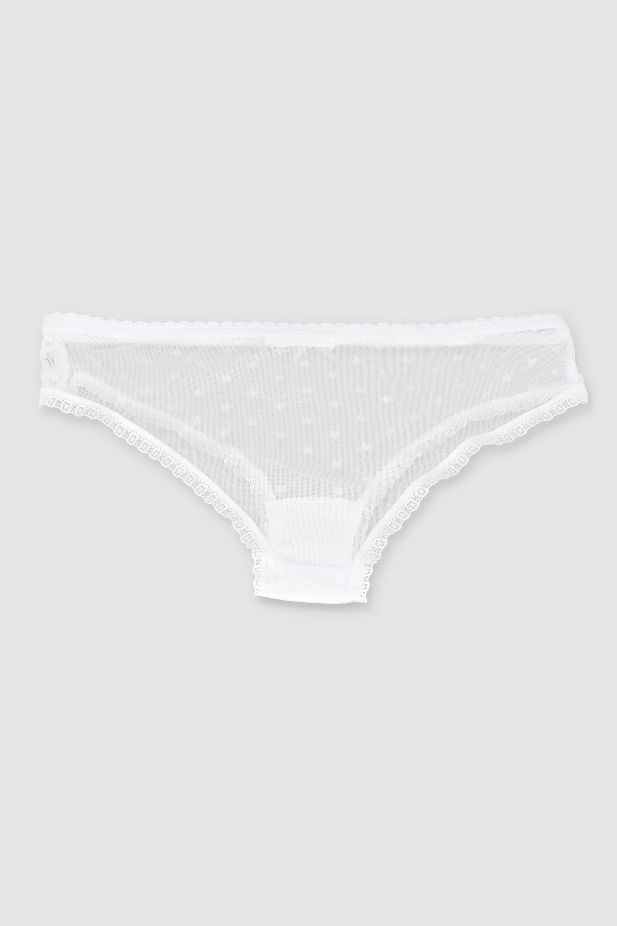 Boxer mesh flock corazones BLANCO