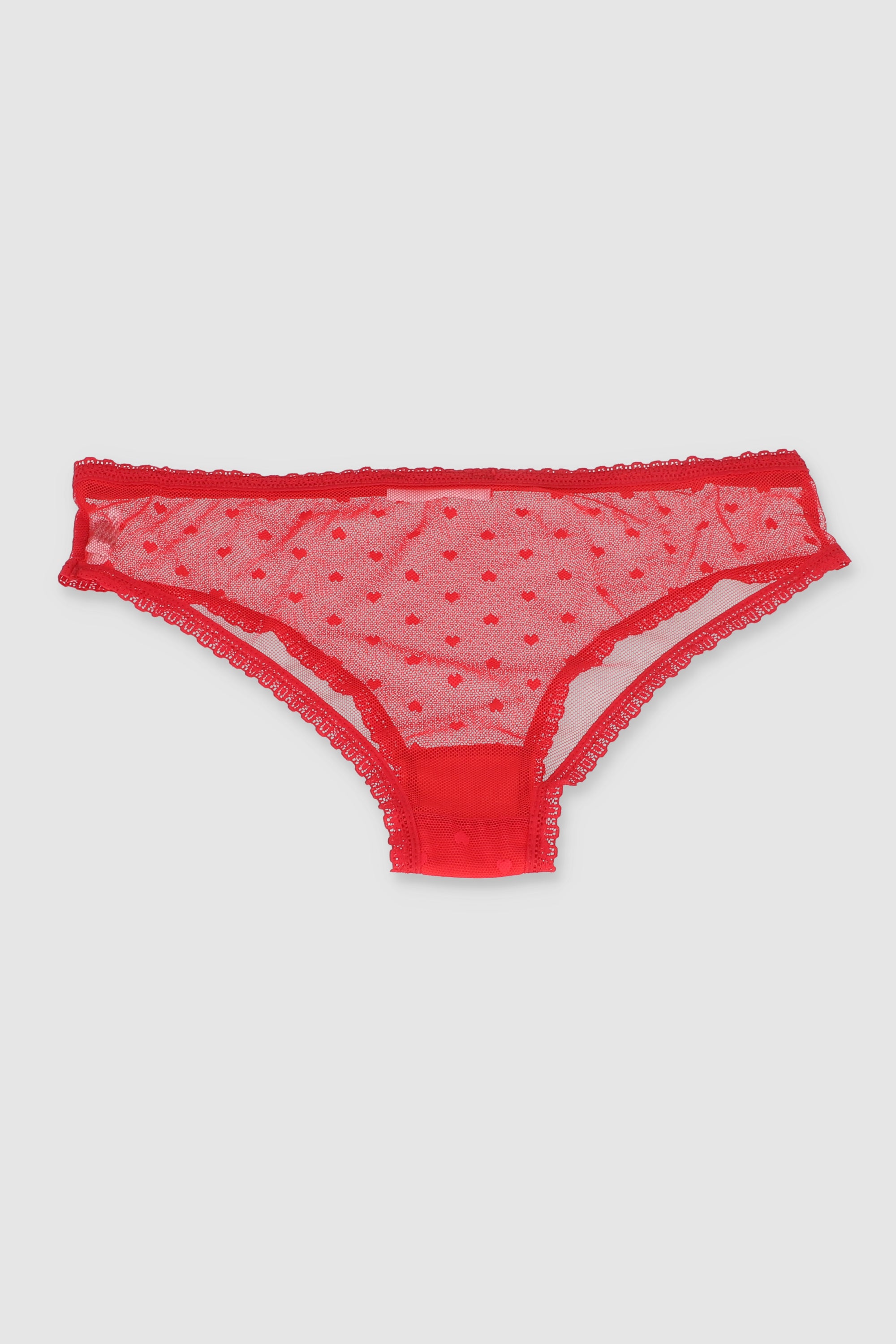 Boxer mesh flock corazones ROJO