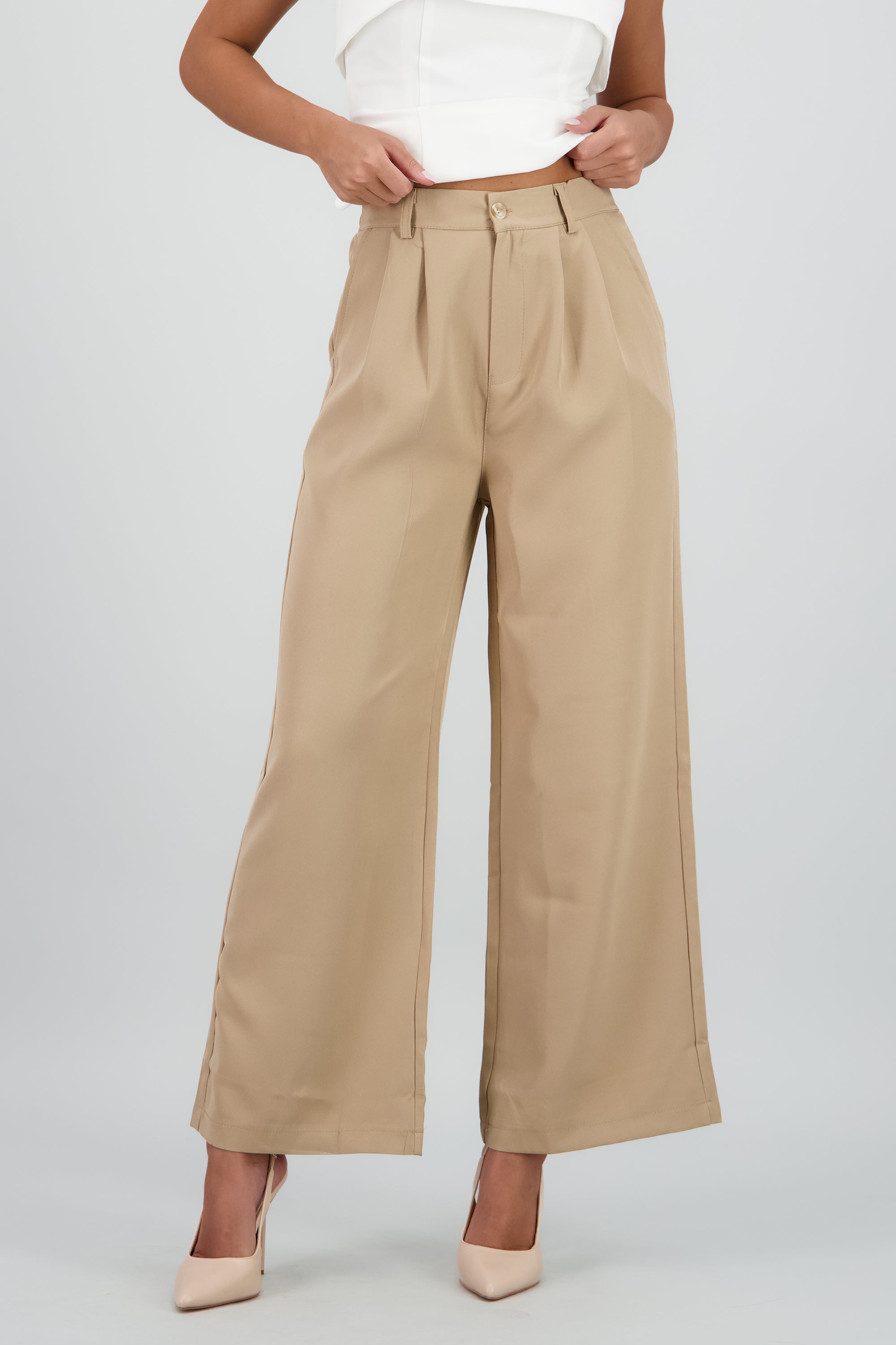Pantalon sastre liso CAFE