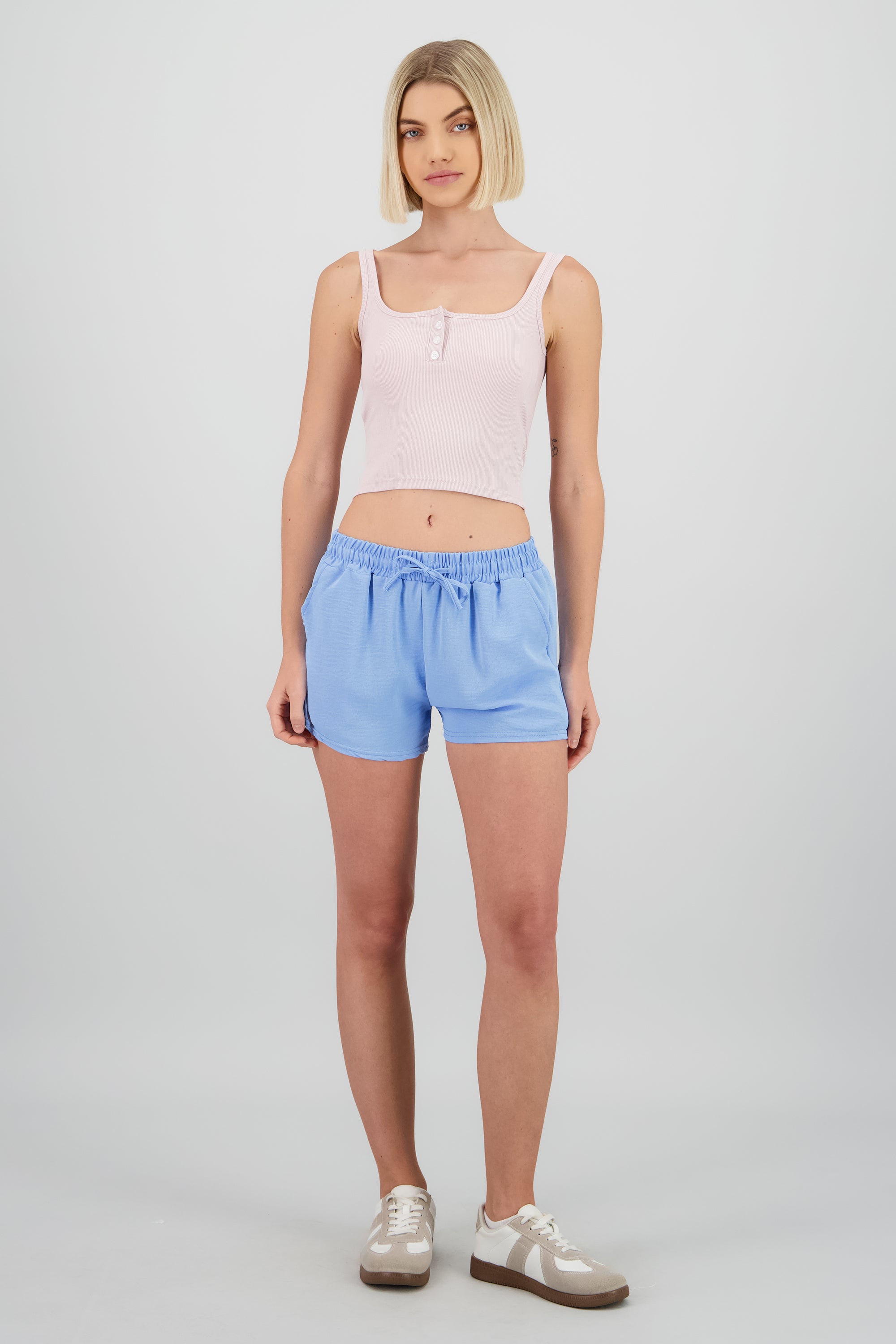 Short corto detalle jareta AZUL