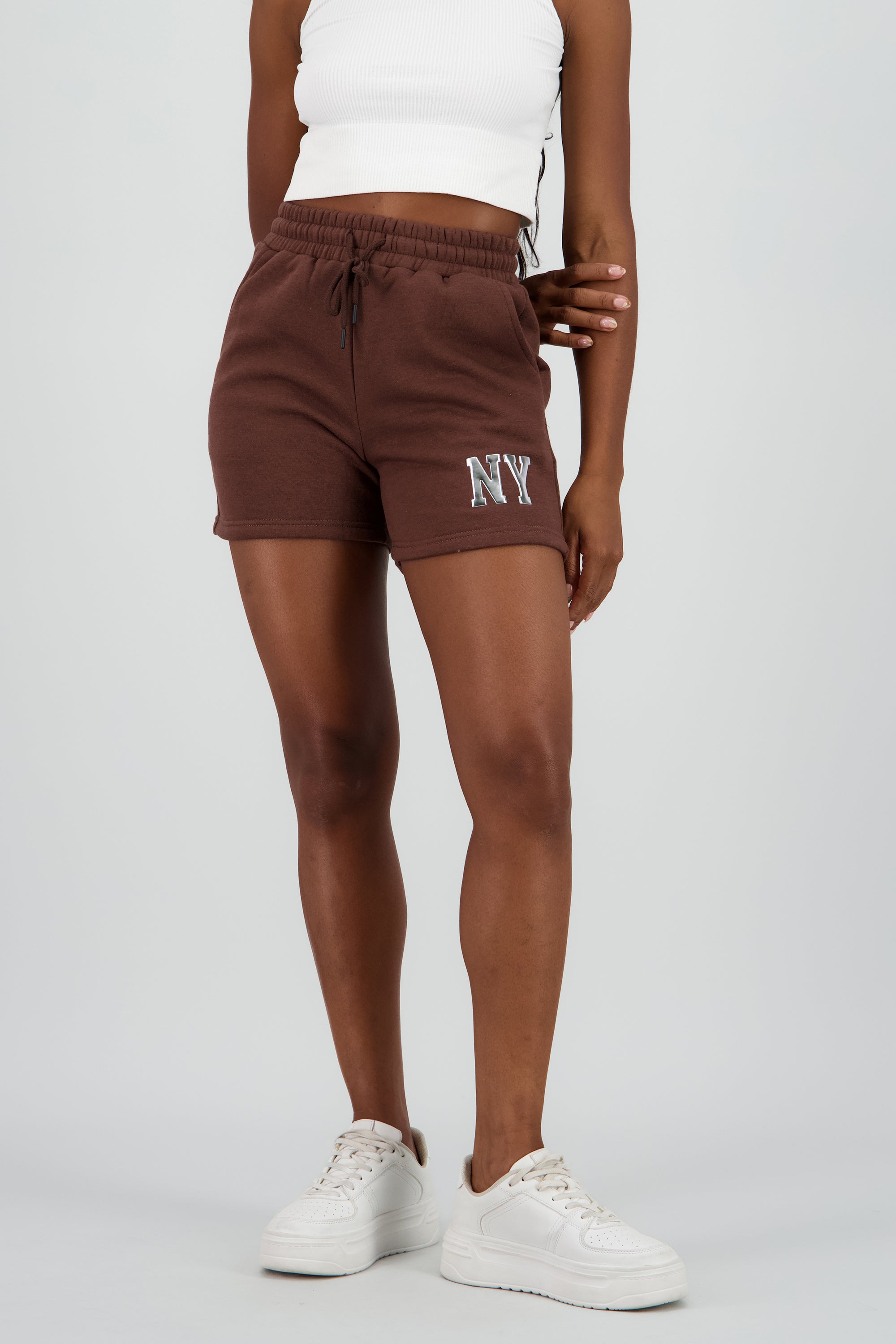 Shorts NY metalico CAFE