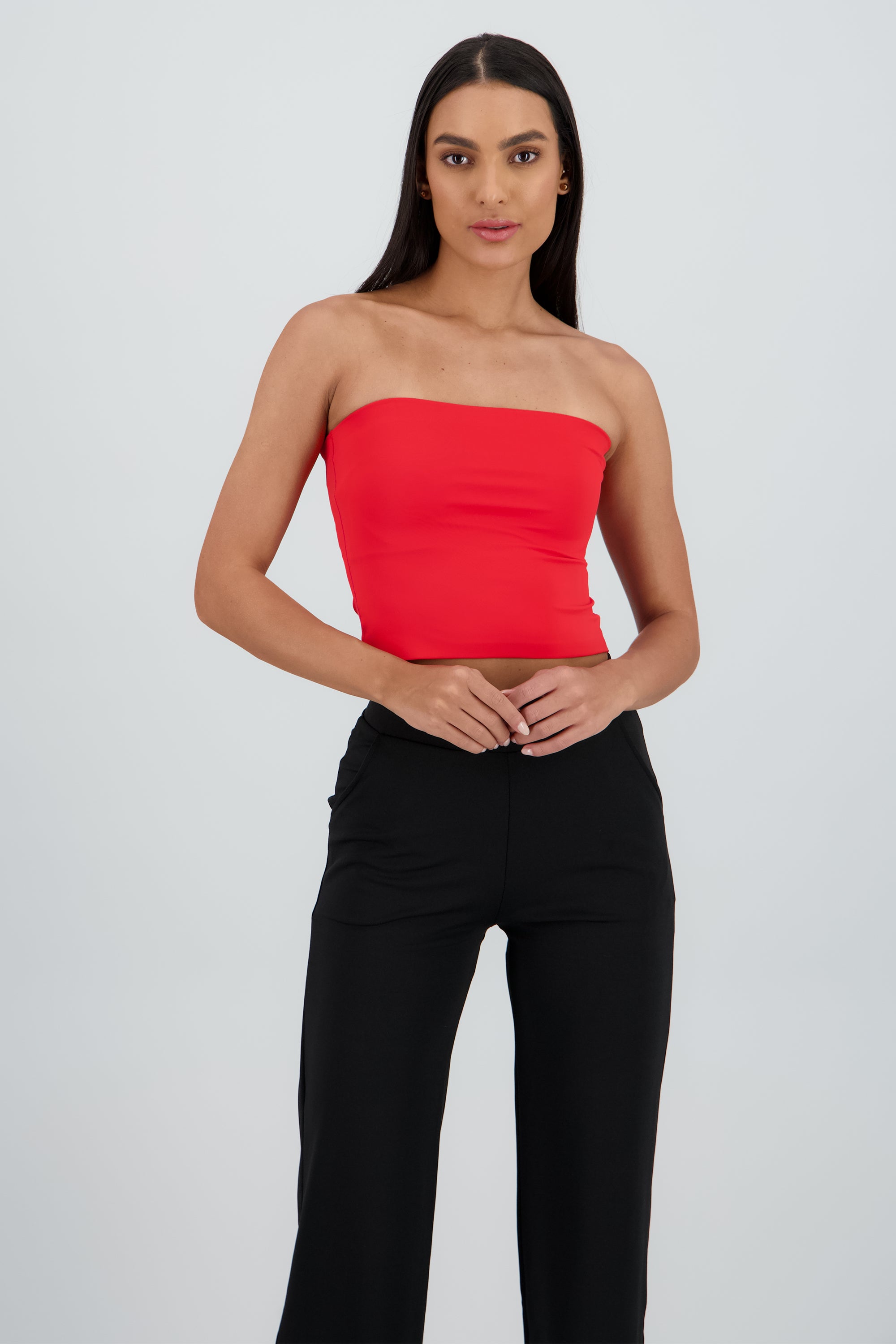 Top tubo sin coturas ROJO