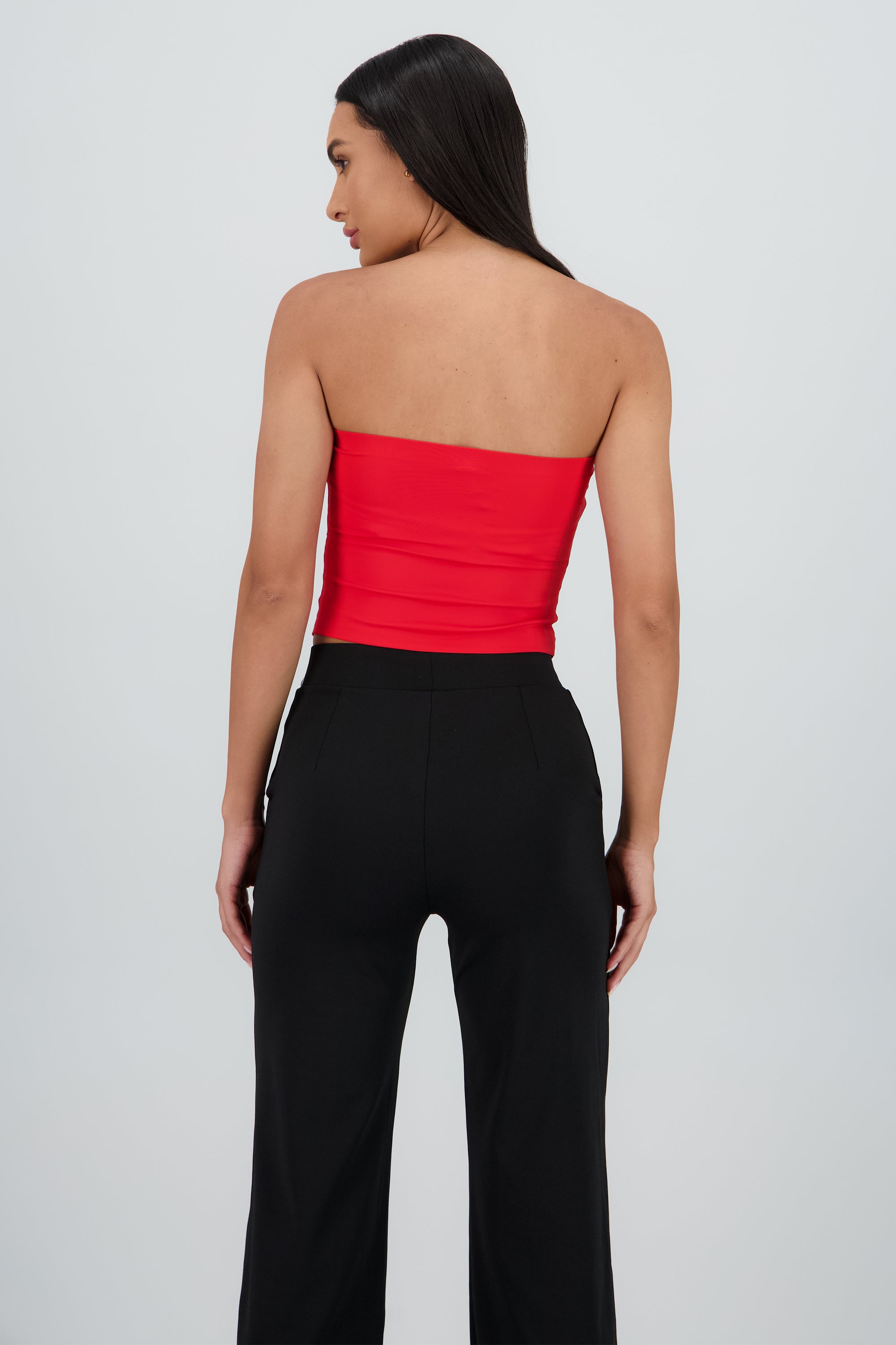 Top tubo sin coturas ROJO