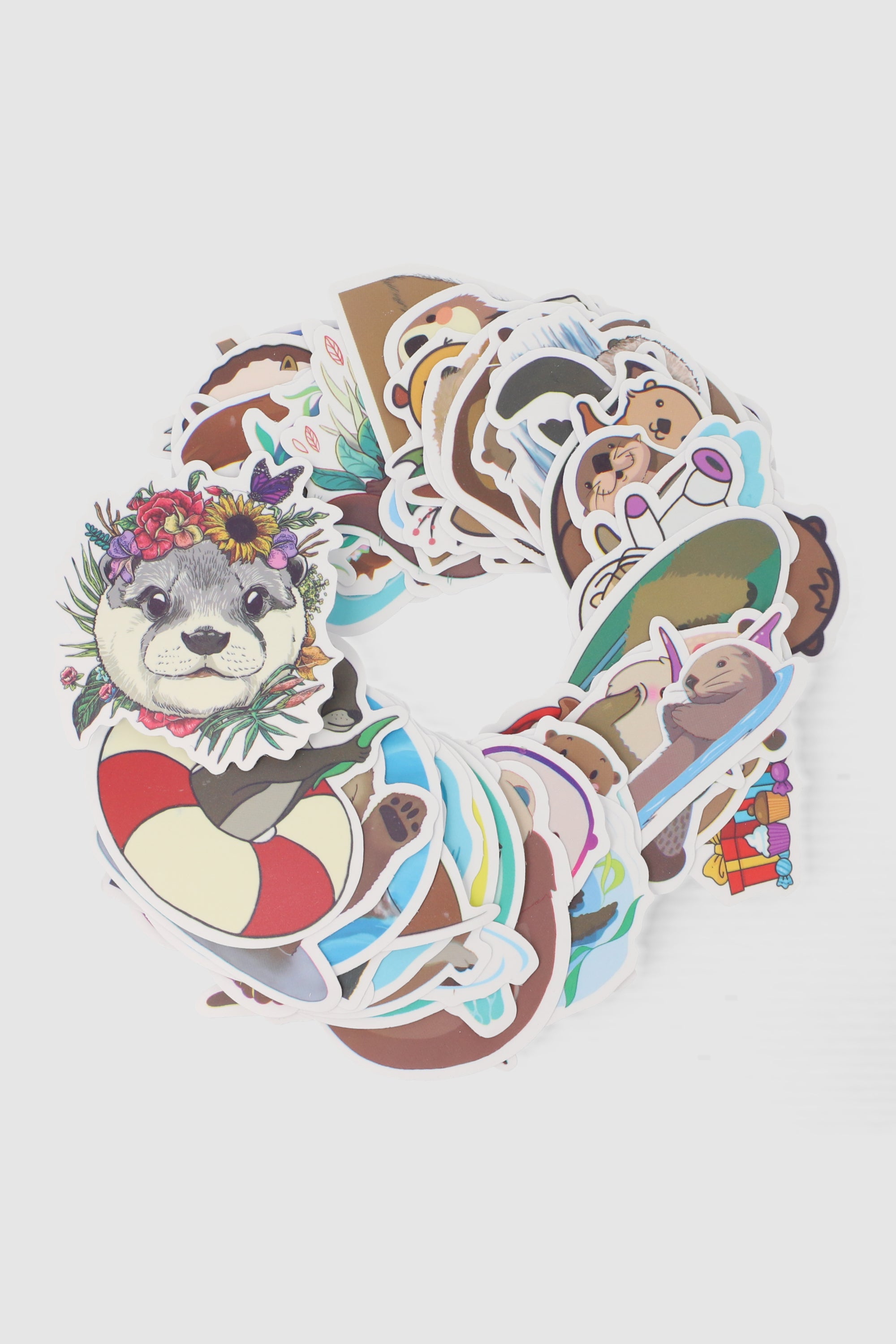 Set 50 stickers nutria MULTICOLOR