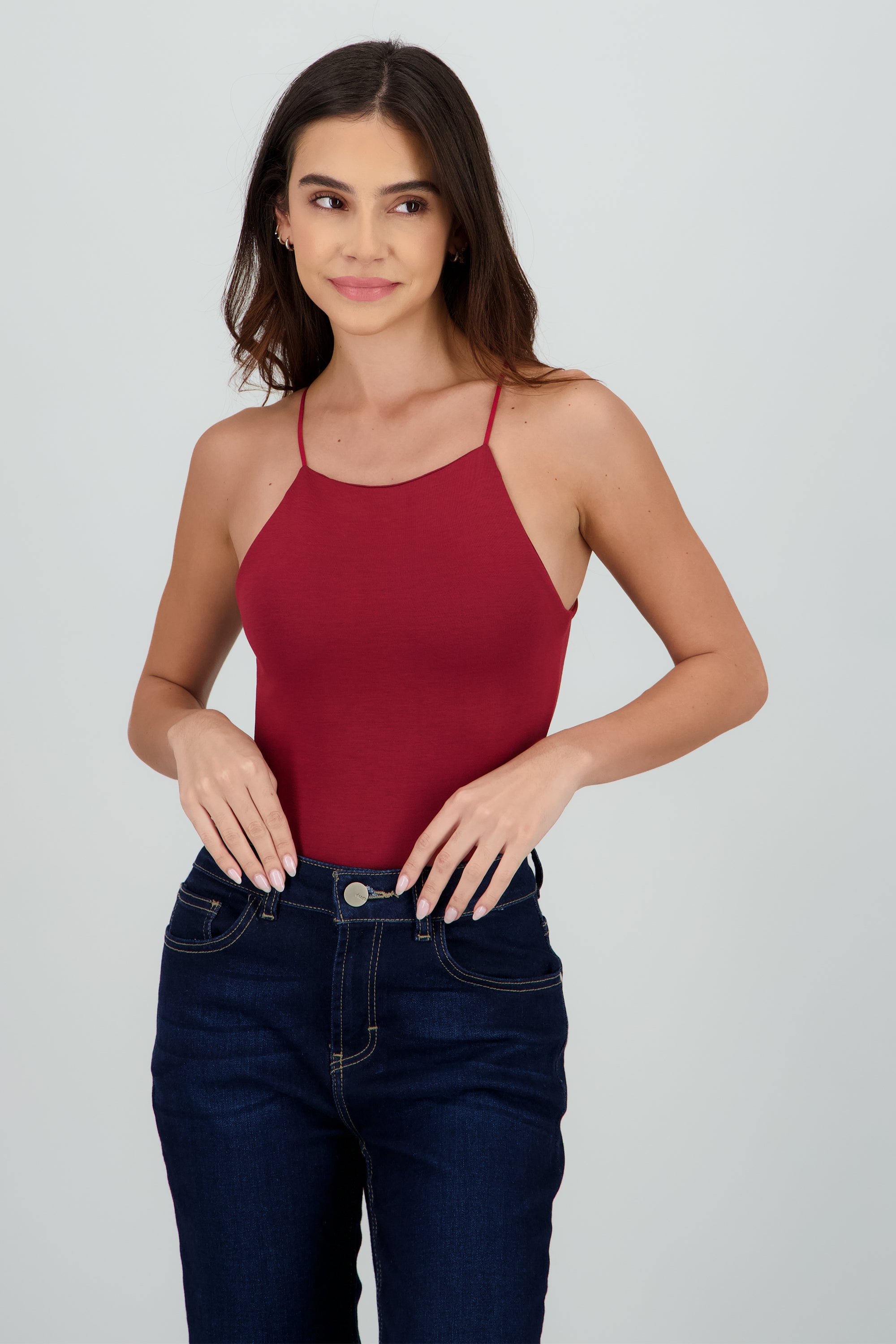 Body halter liso LADRILLO