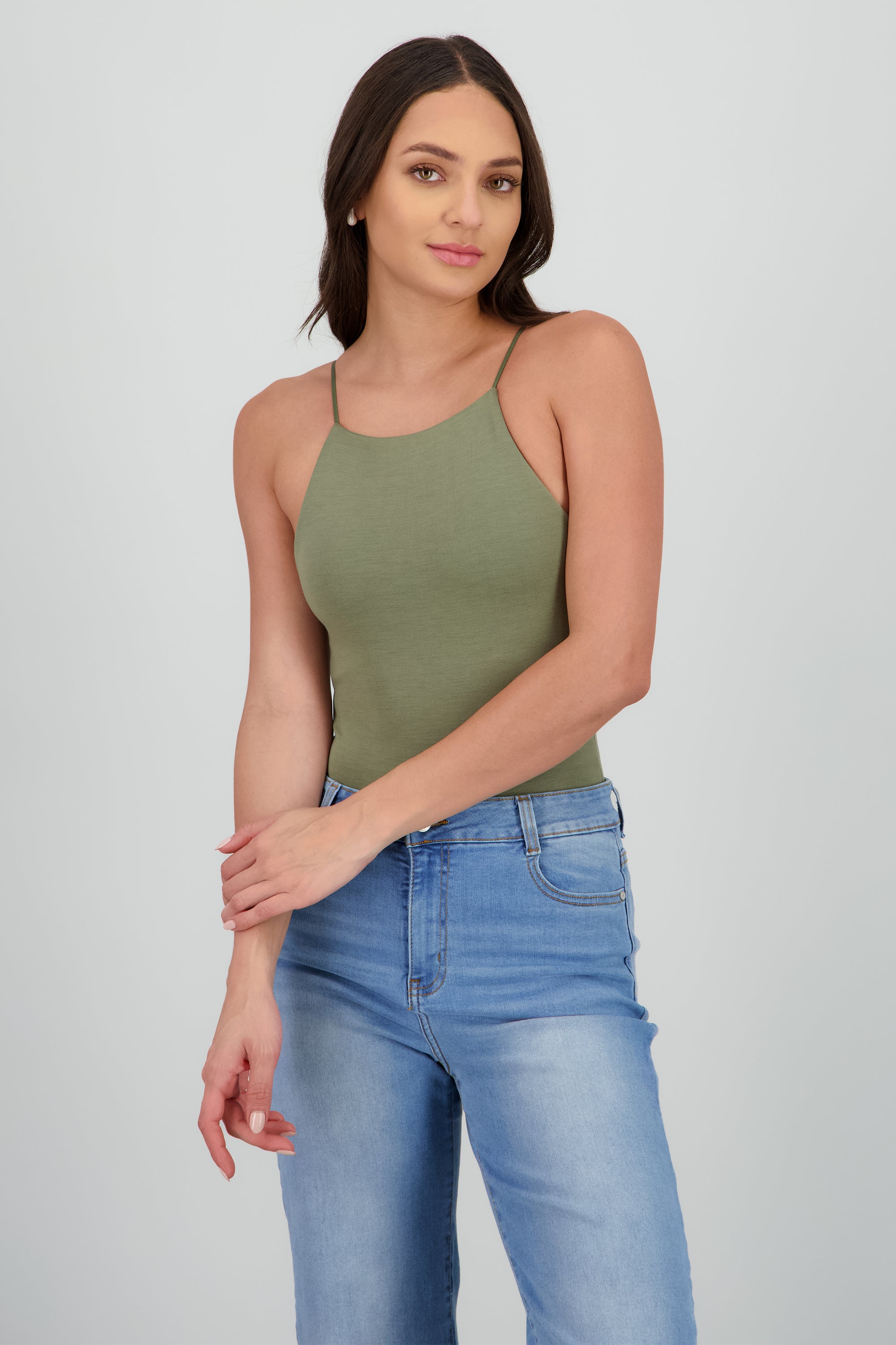 Body halter liso OLIVO