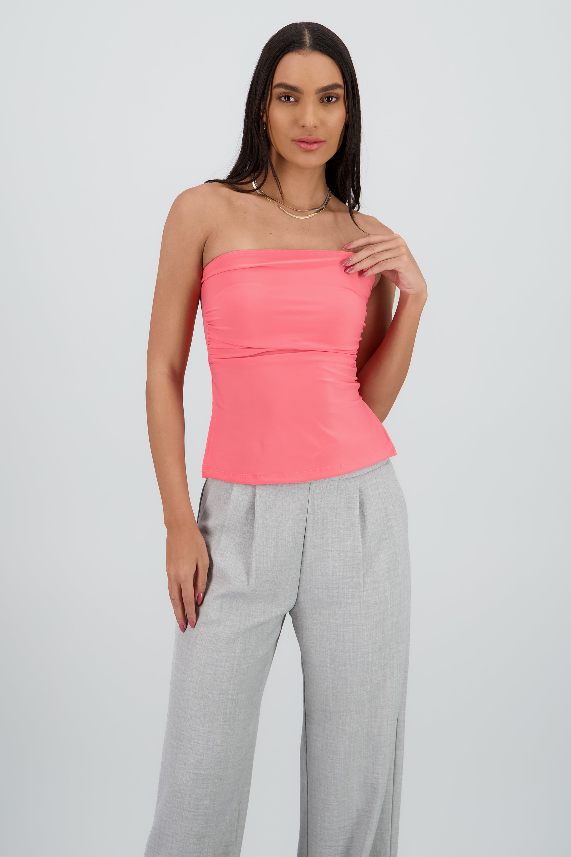Top tubo ROSA