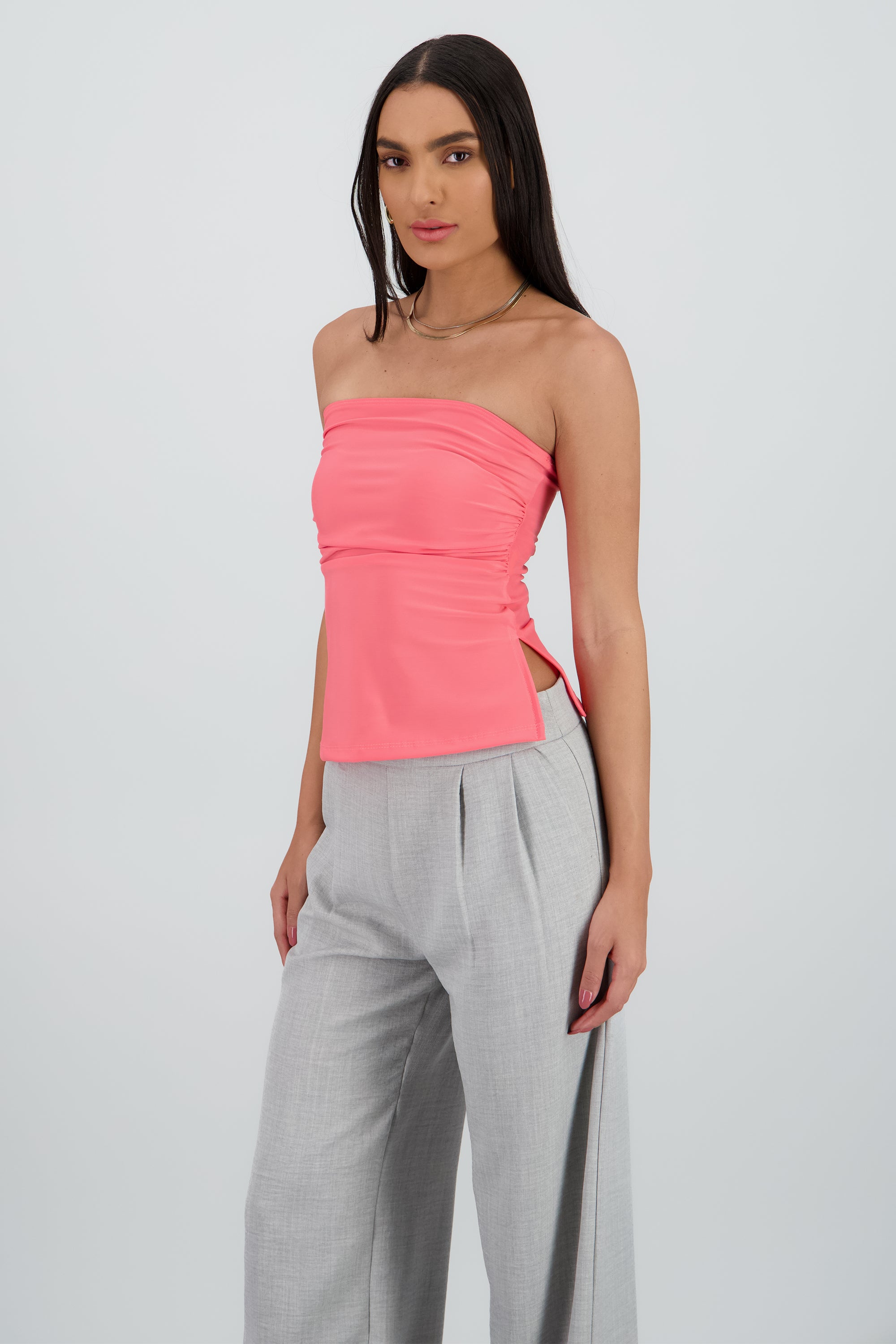 Top tubo ROSA