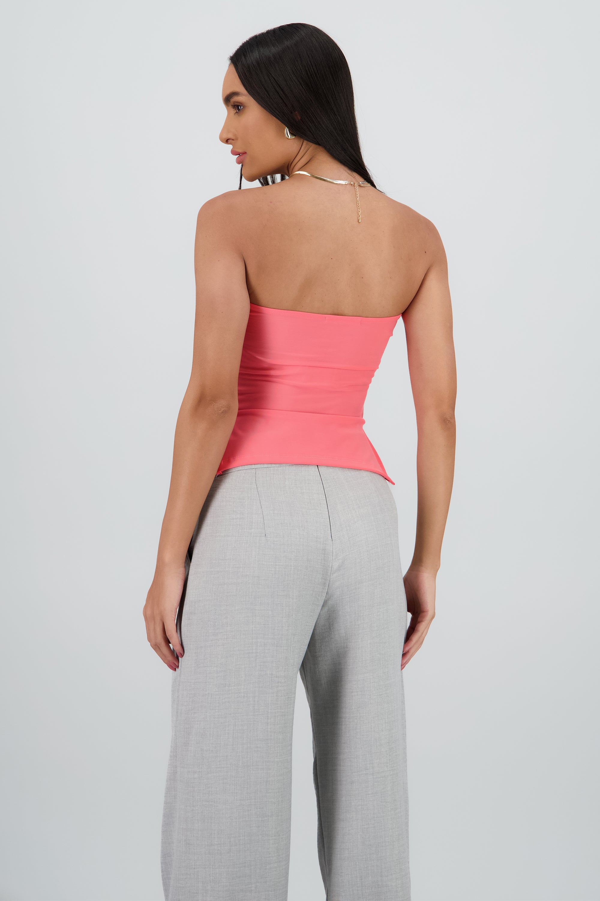 Top tubo ROSA