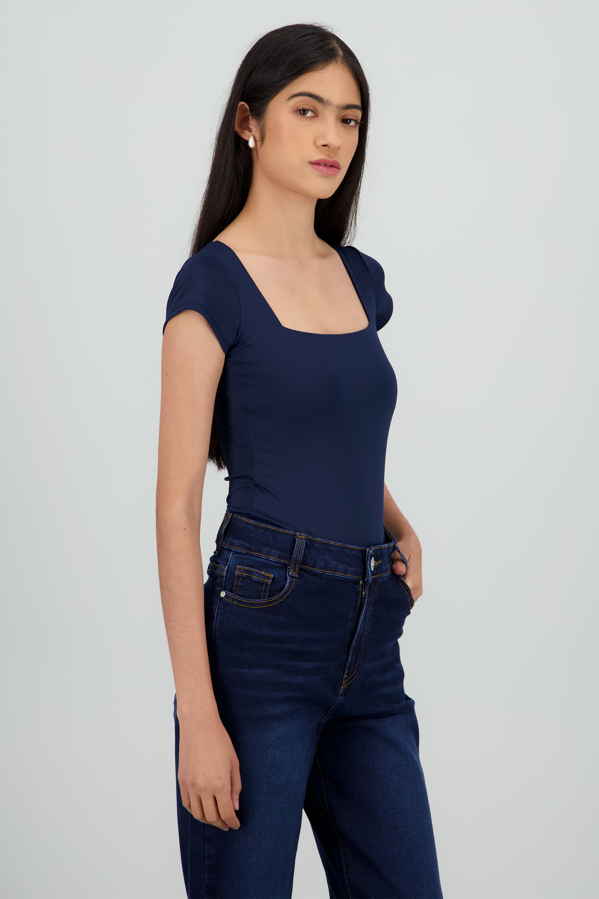 Bodysuit escote cuadrado MARINO