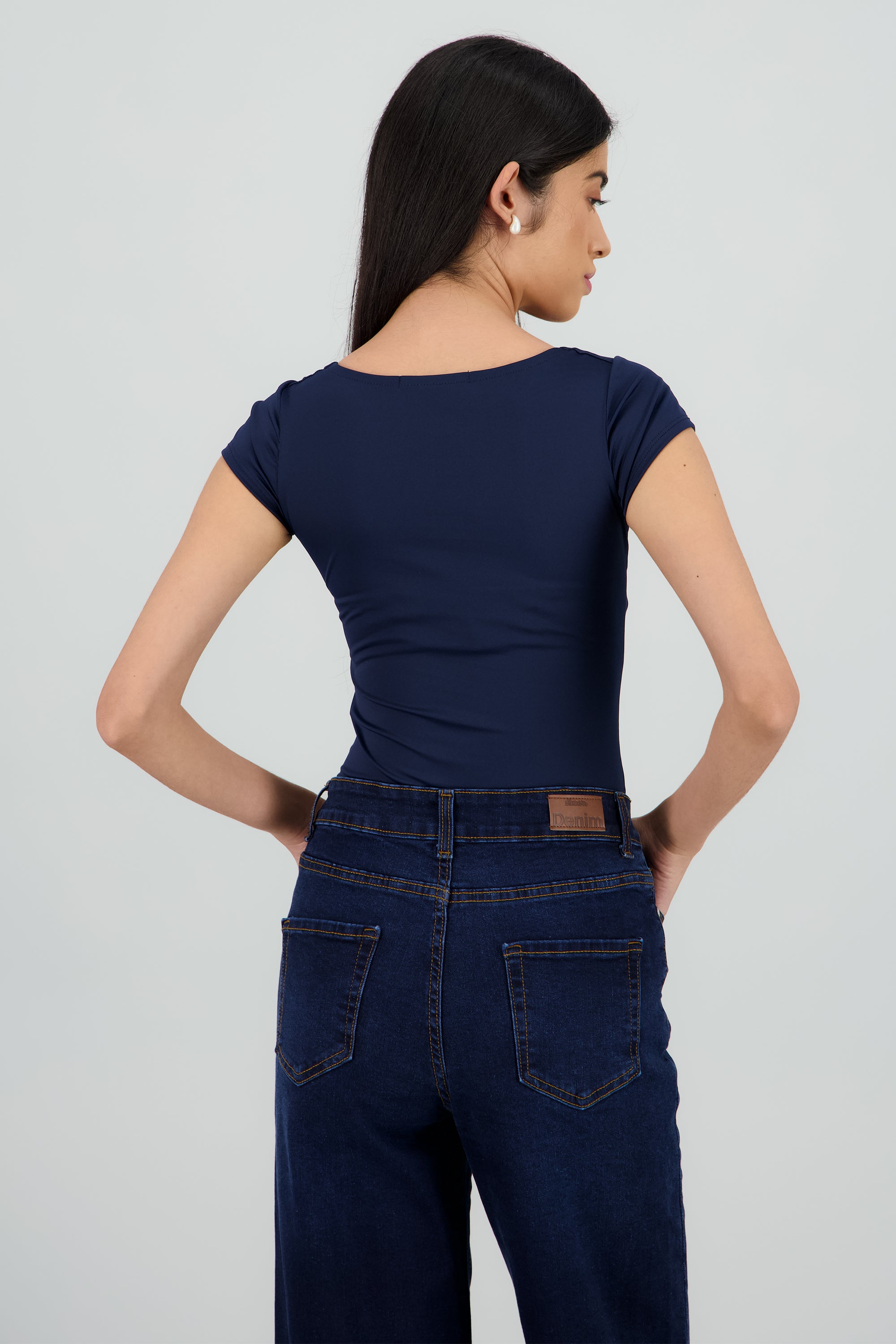 Bodysuit escote cuadrado MARINO