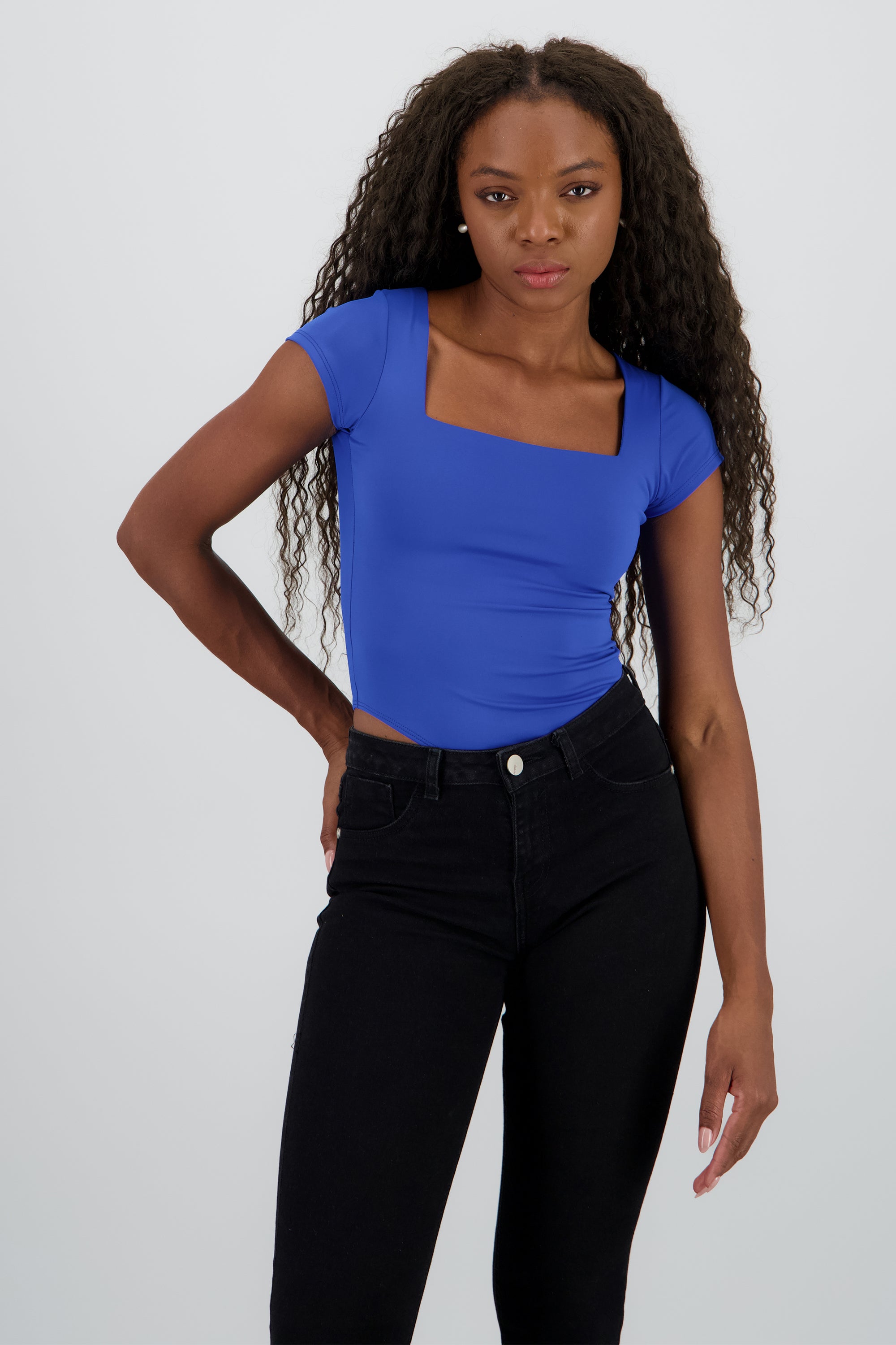 Bodysuit escote cuadrado AZUL REY