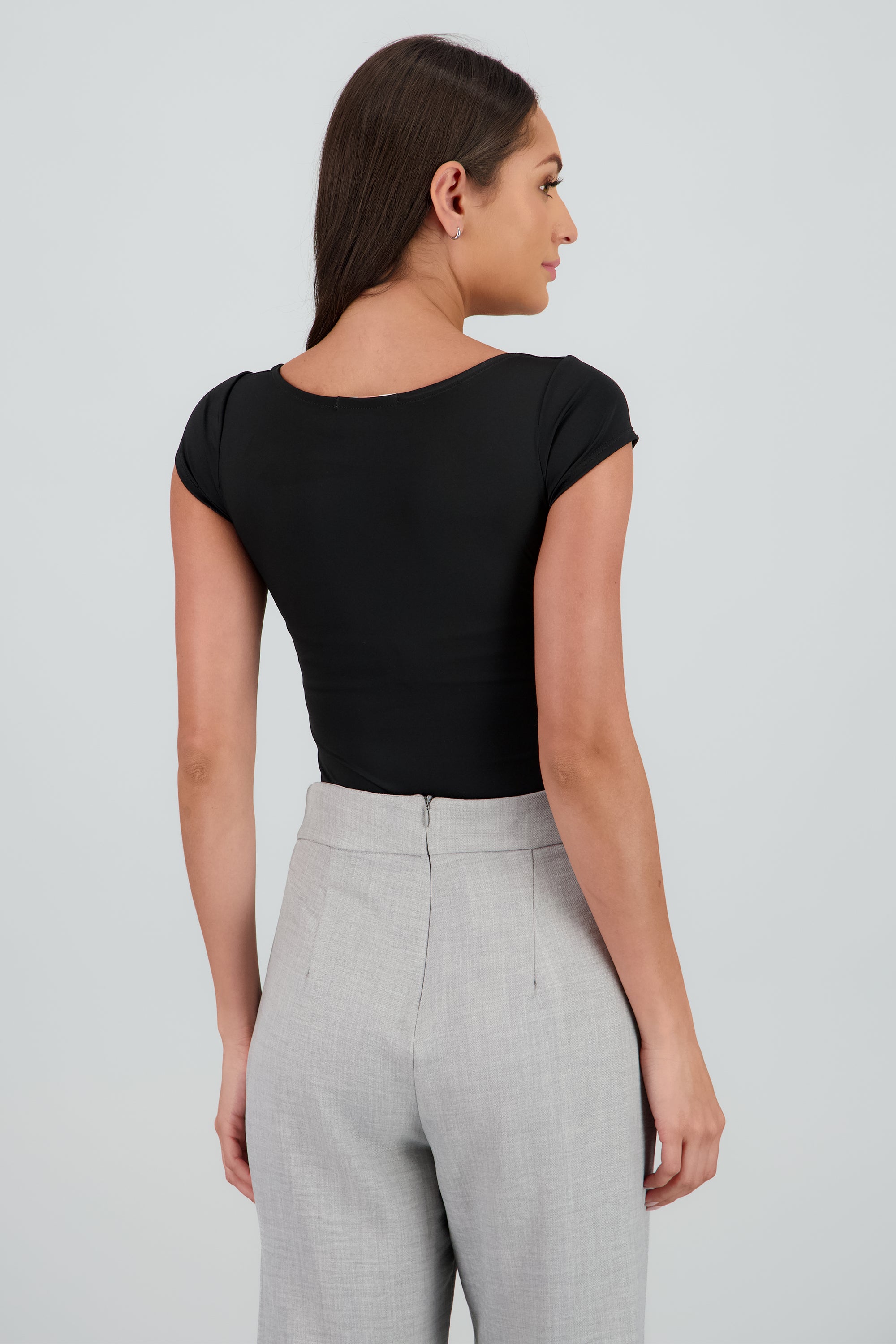 Bodysuit escote cuadrado NEGRO