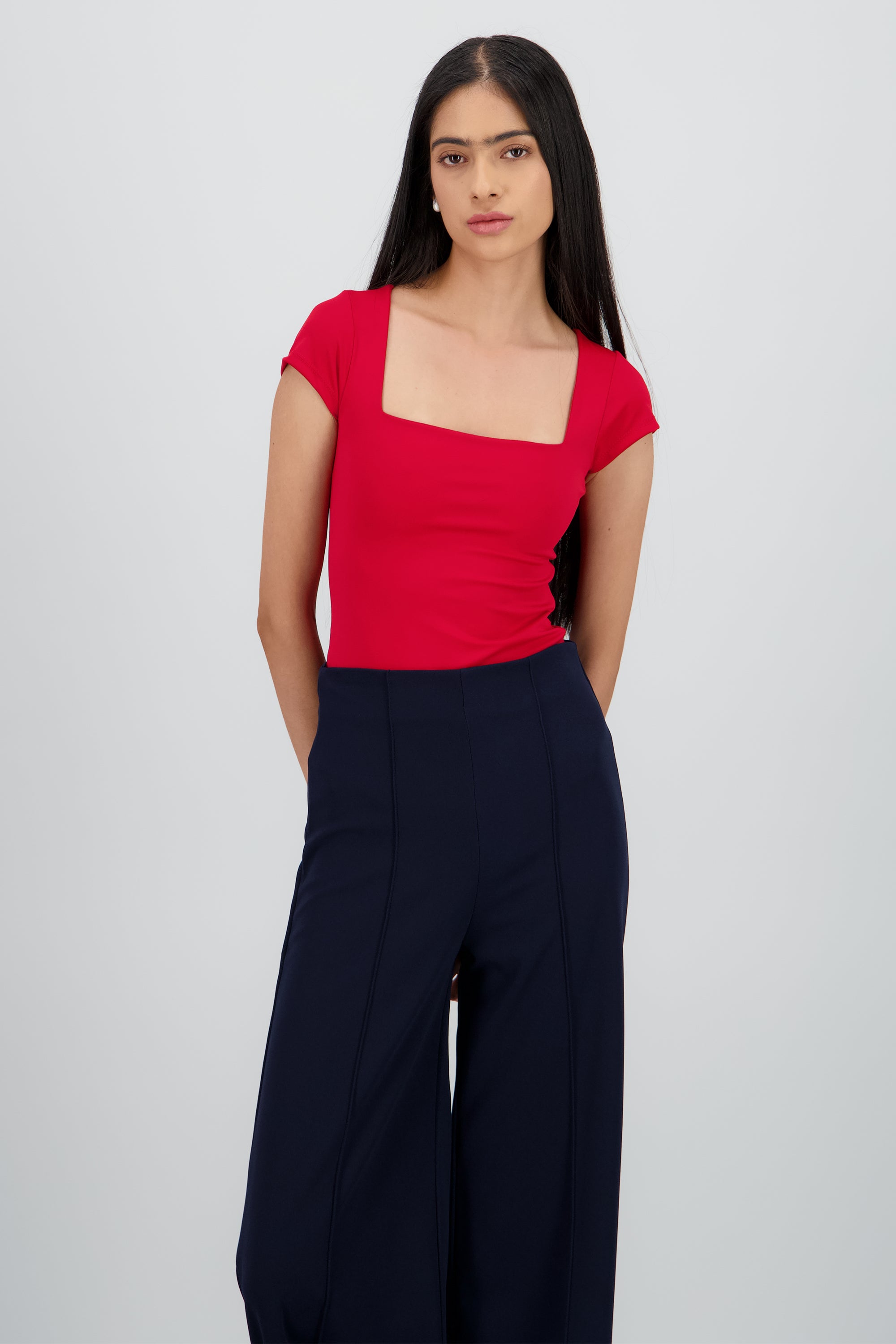 Bodysuit escote cuadrado ROJO
