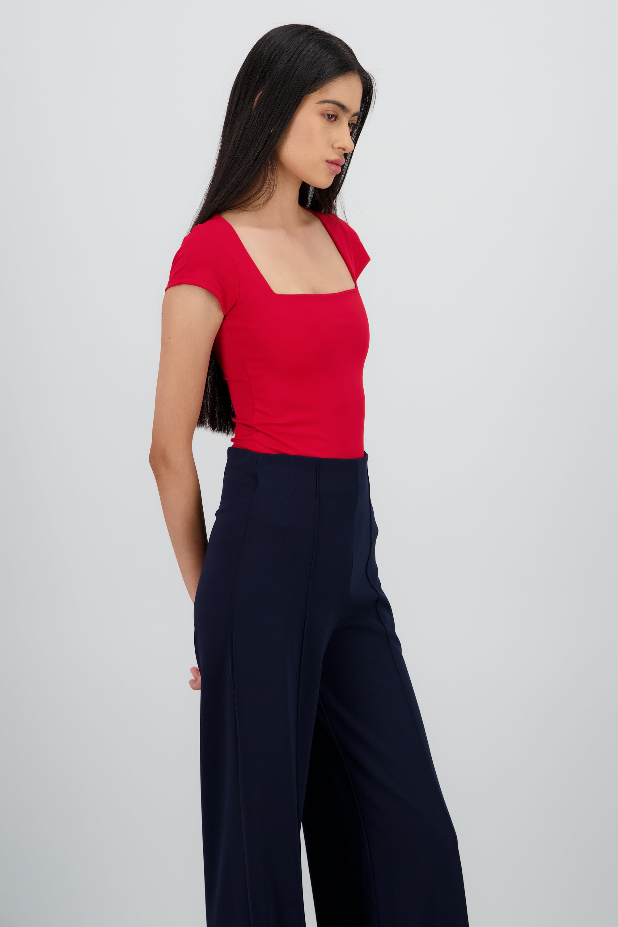 Bodysuit escote cuadrado ROJO