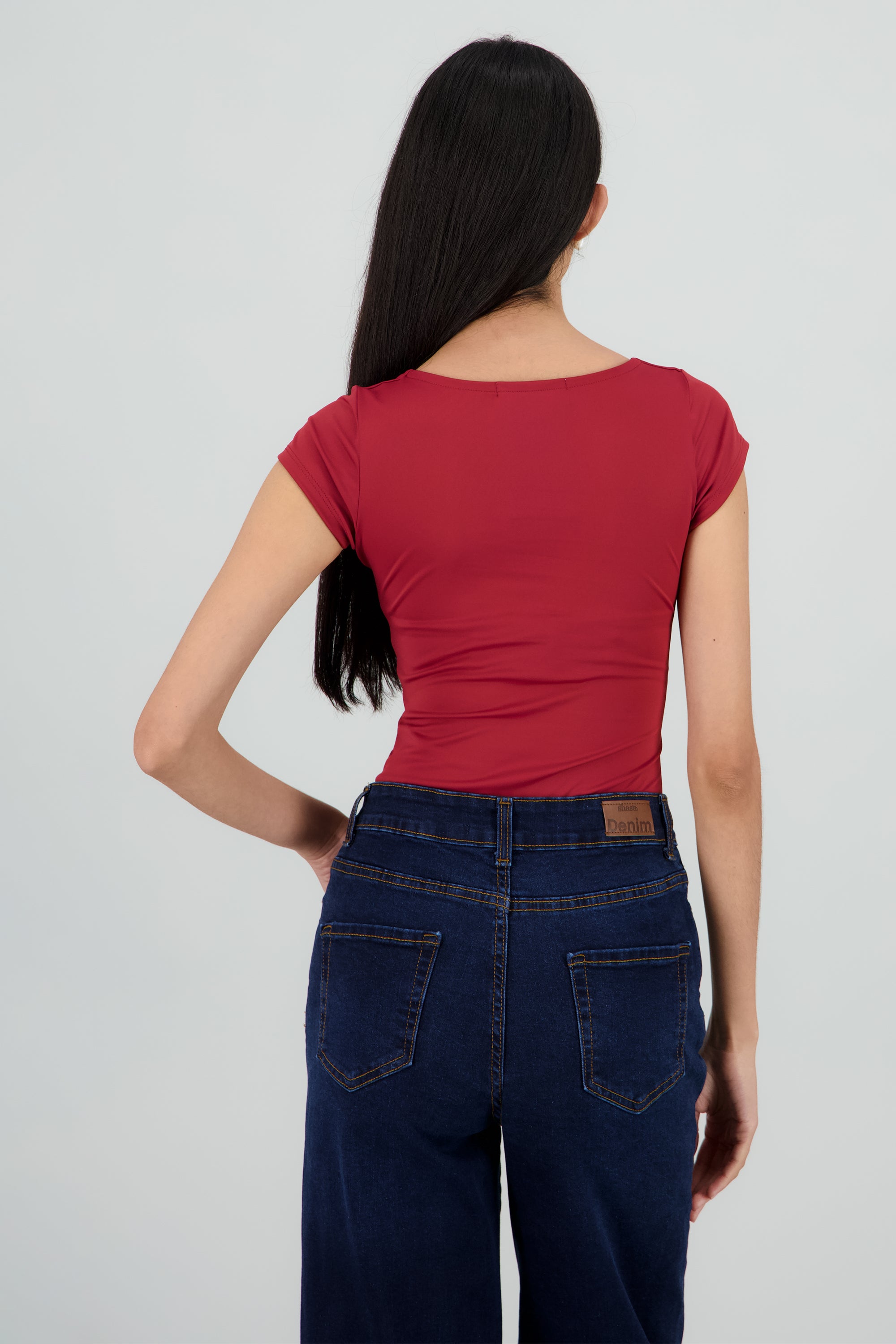 Bodysuit escote cuadrado VINO