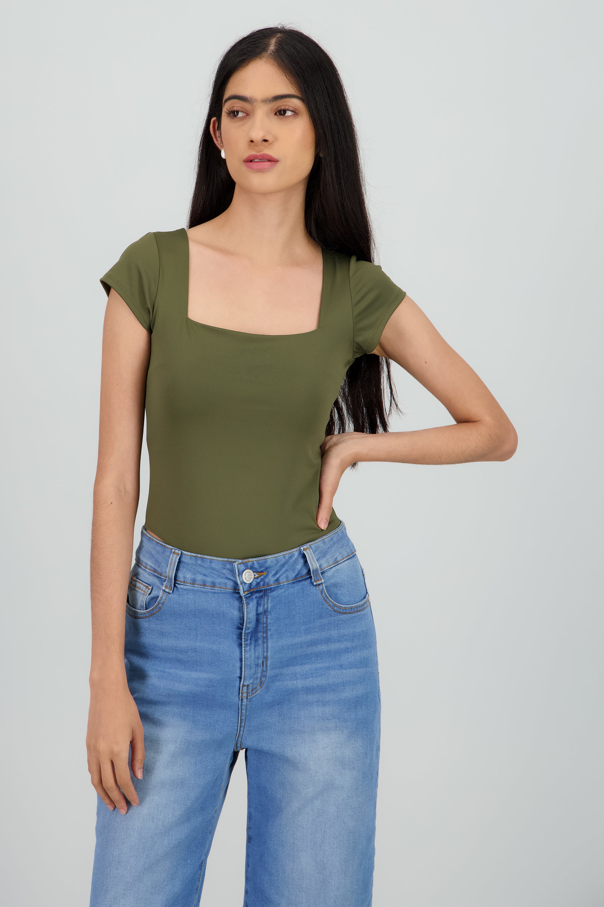 Bodysuit escote cuadrado OLIVO