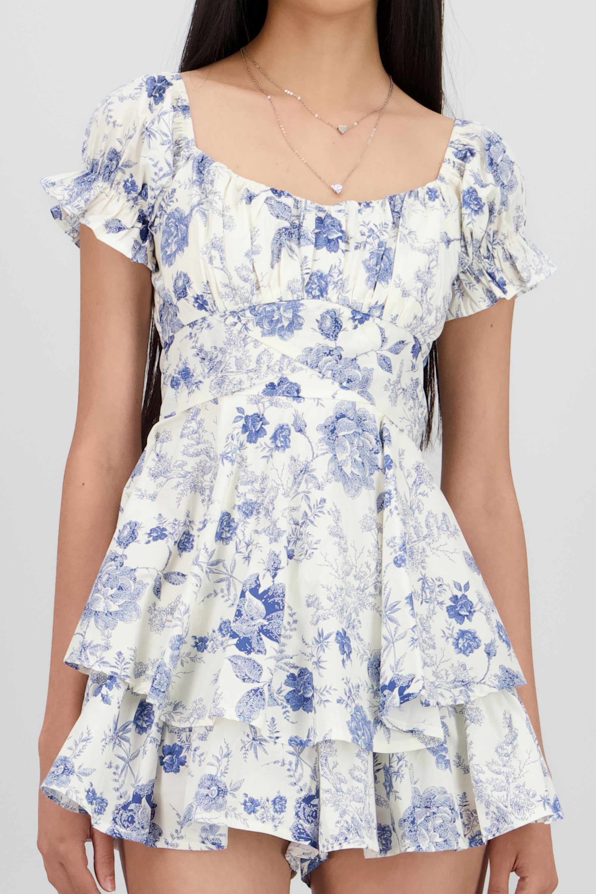 Romper M/C olan es estampado AZUL COMBO
