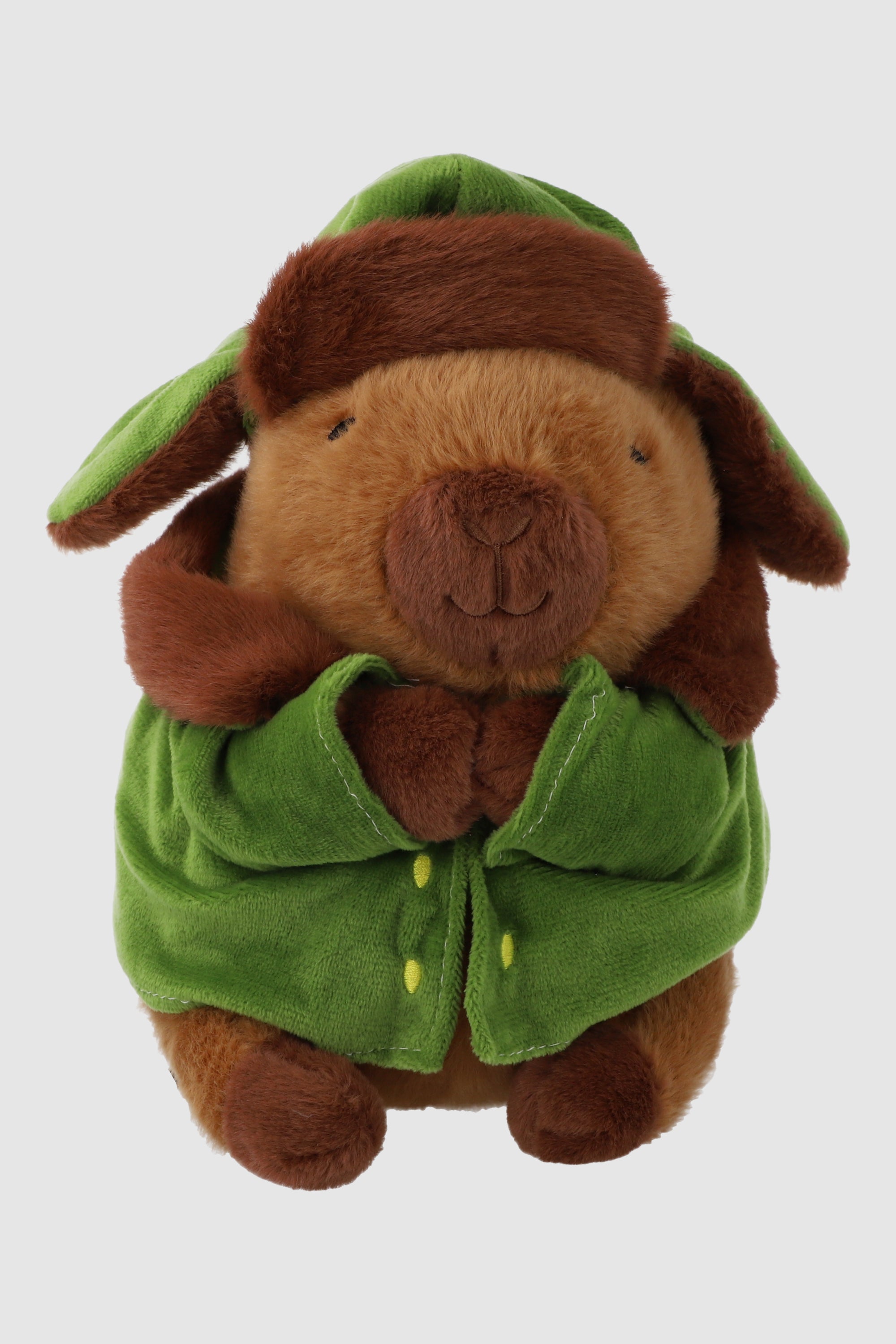 Peluche capibara explorador VERDE
