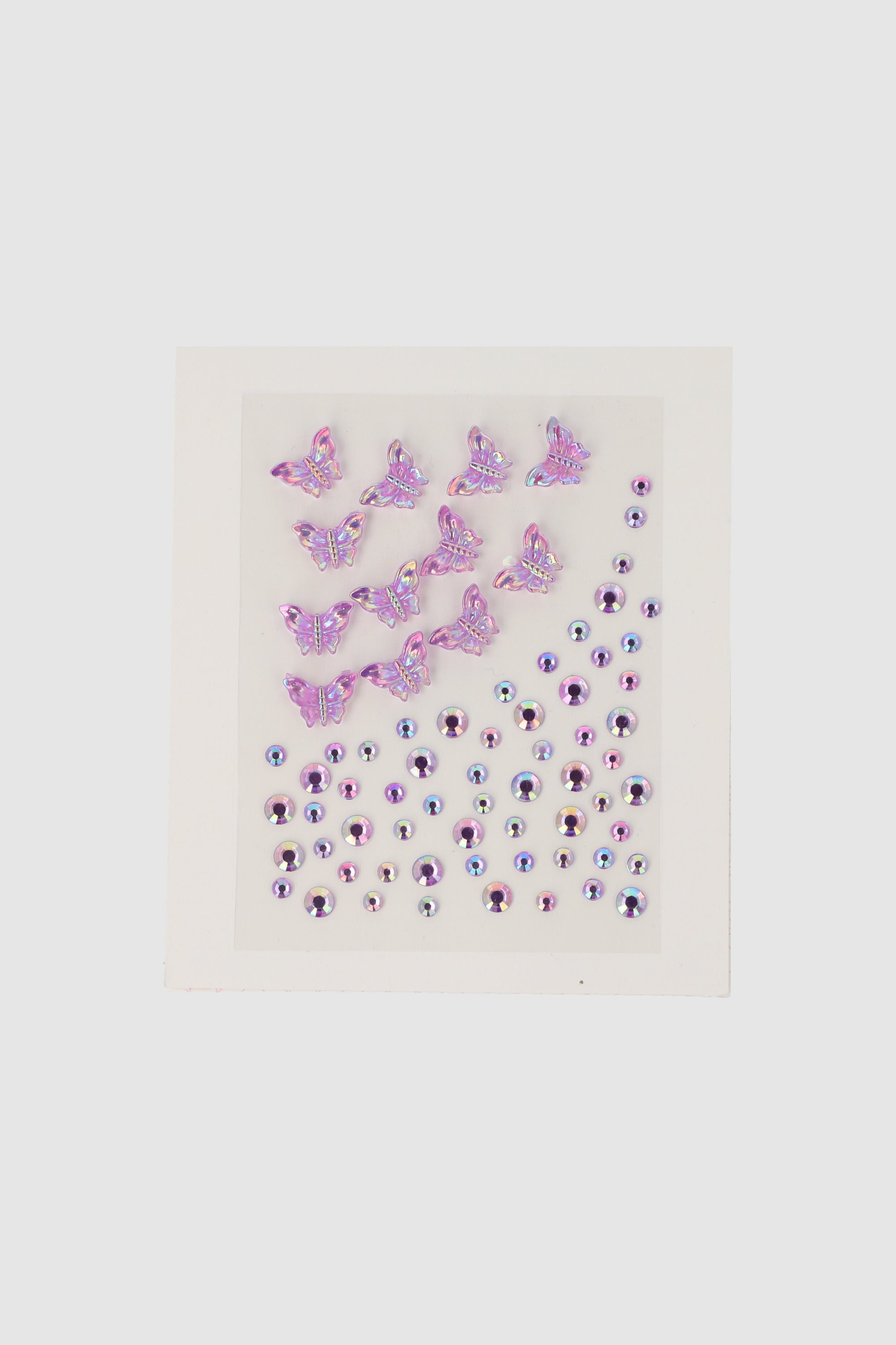 Brillos faciales mariposas LILA