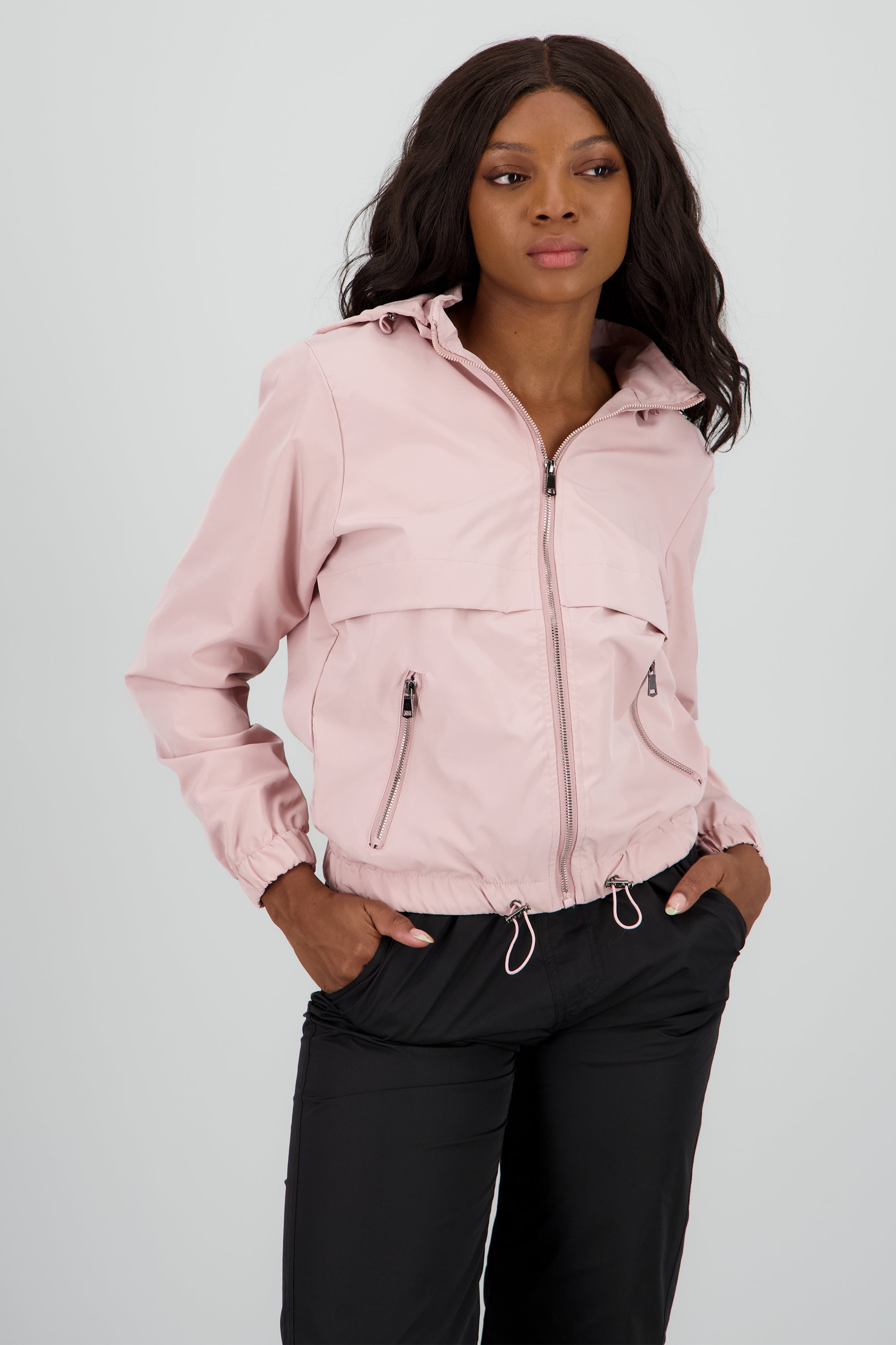 Chamarra ligera lisa ROSA