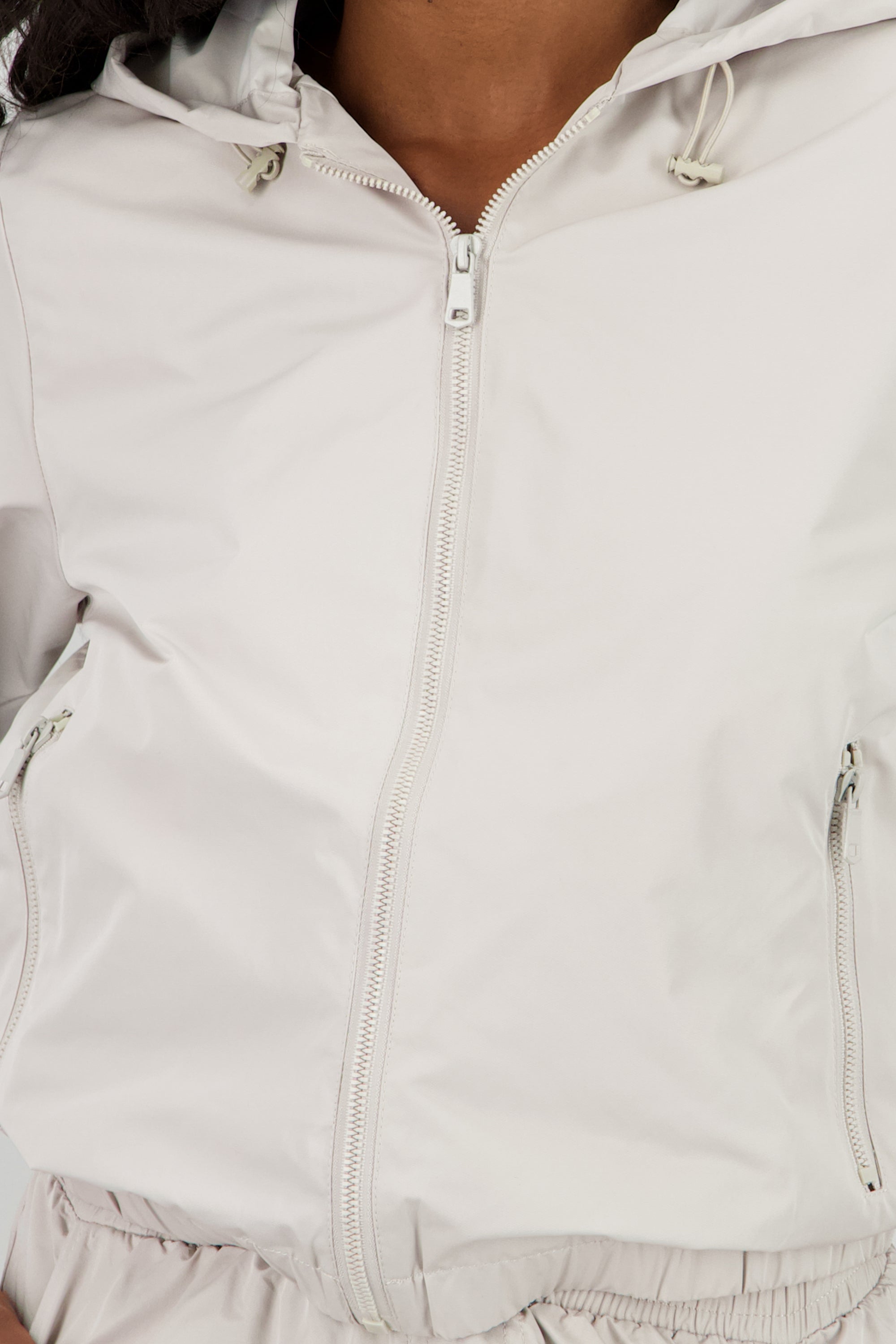 Chamarra ligera con gorro HUESO