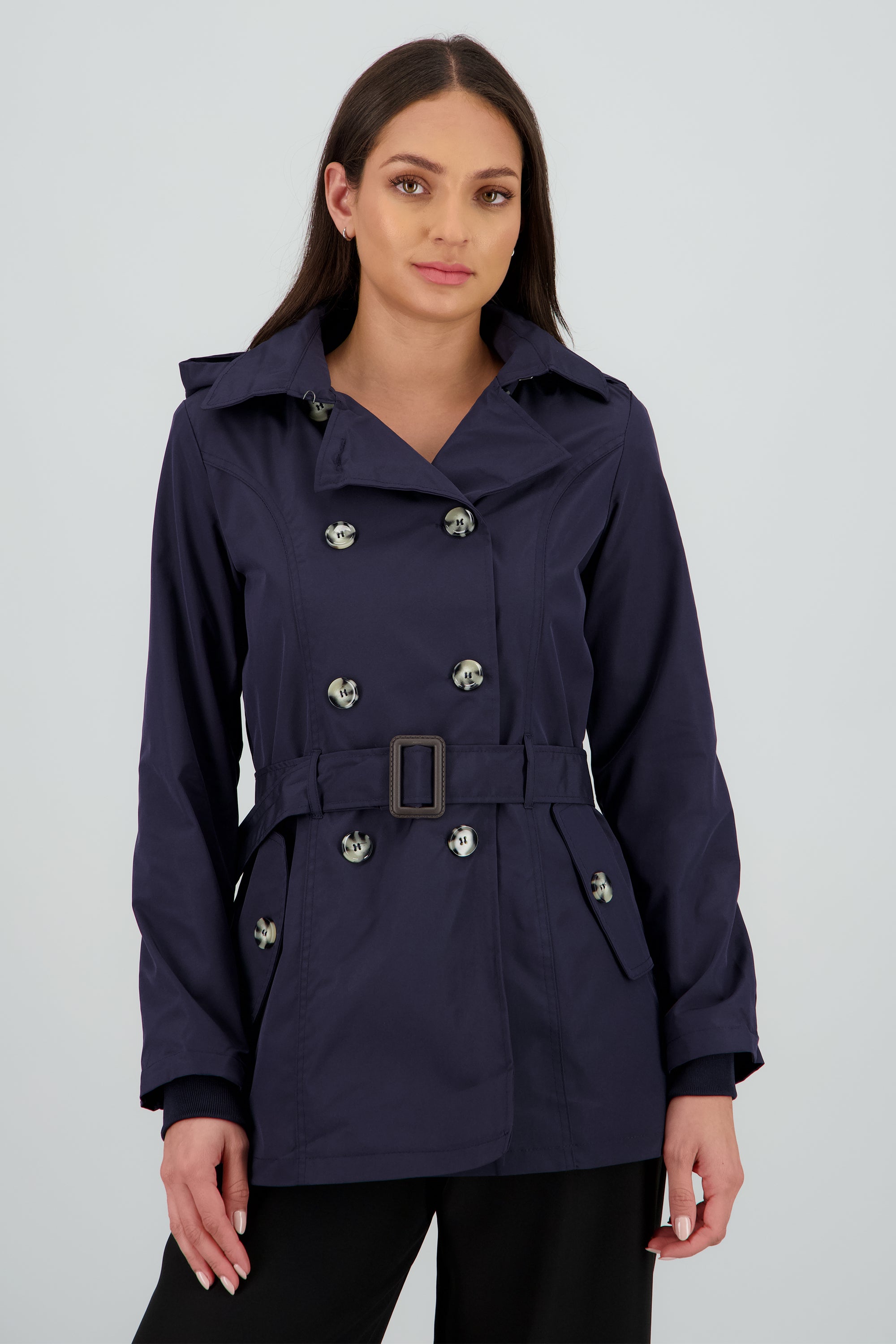 Gabardina con gorro MARINO