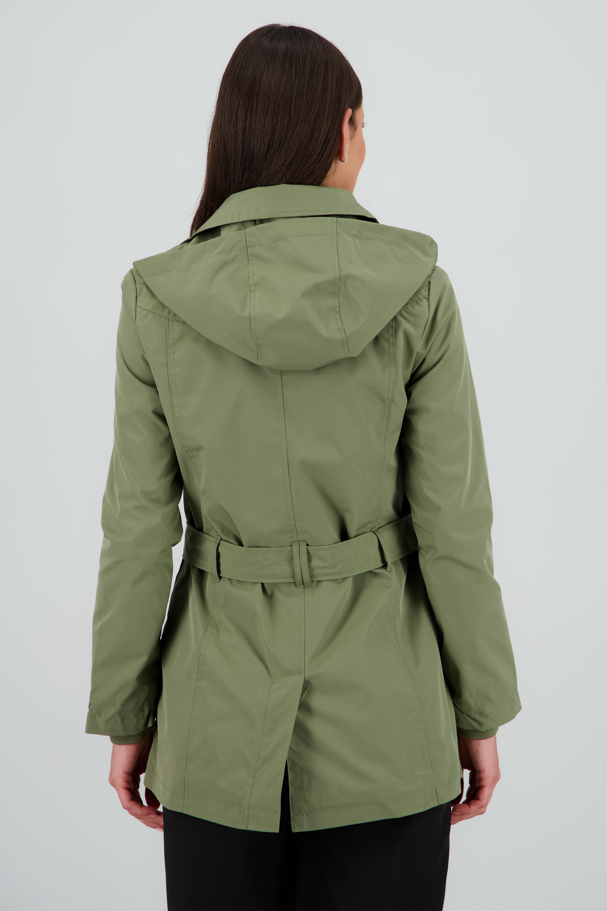 Gabardina con gorro OLIVO