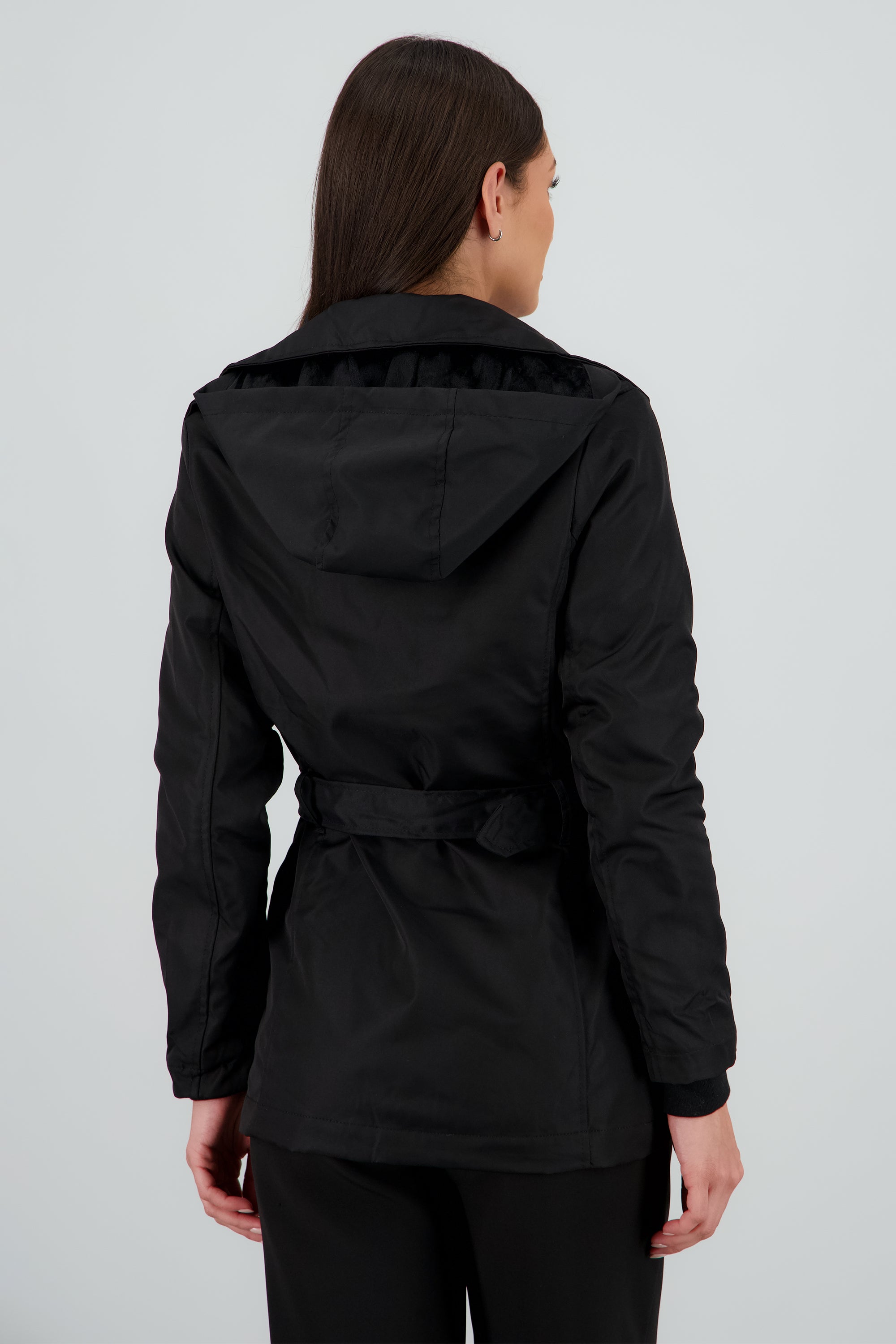 Gabardina lisa NEGRO