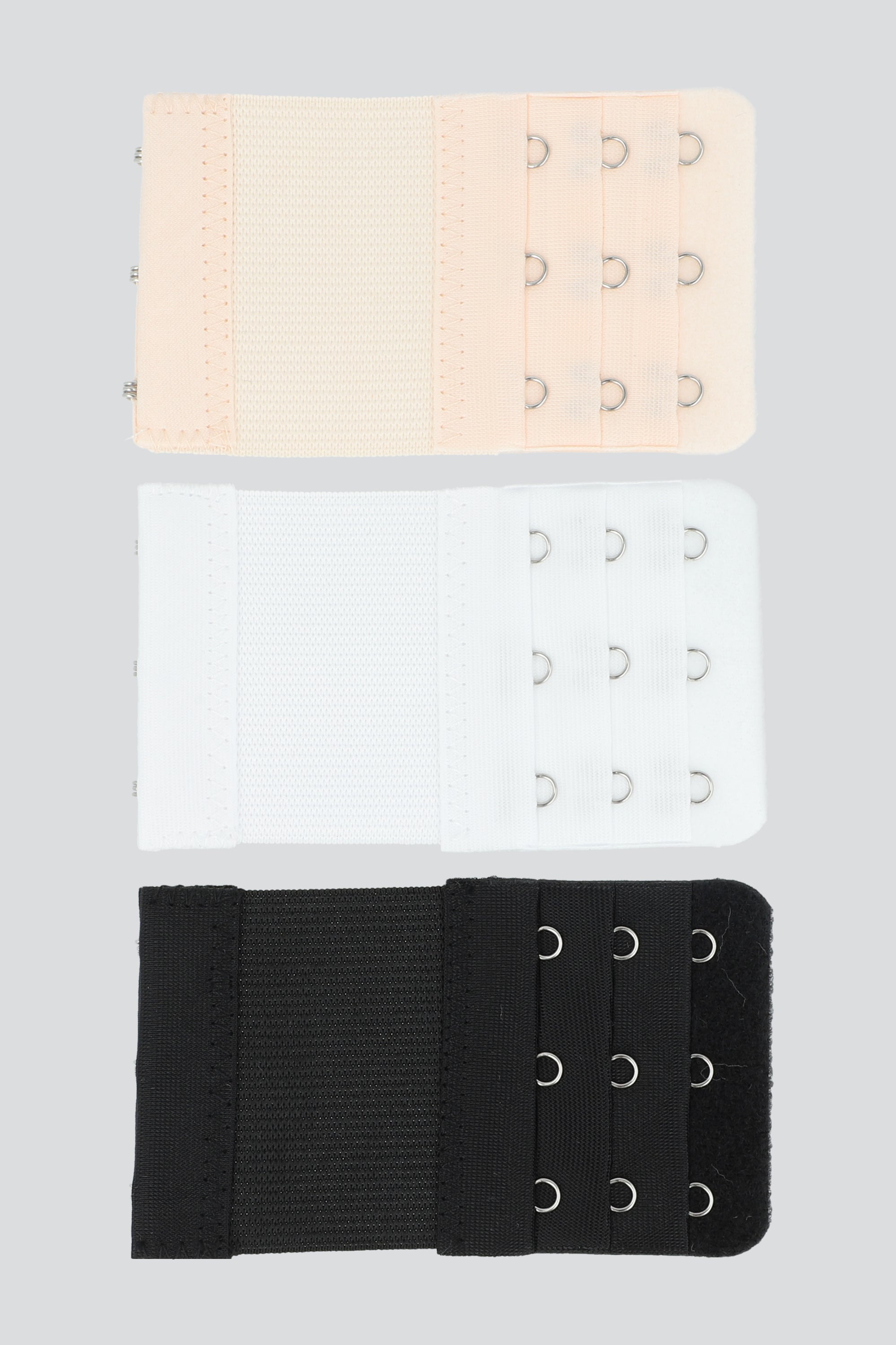 3pack extensores bra 2 ganchos NEGRO COMBO