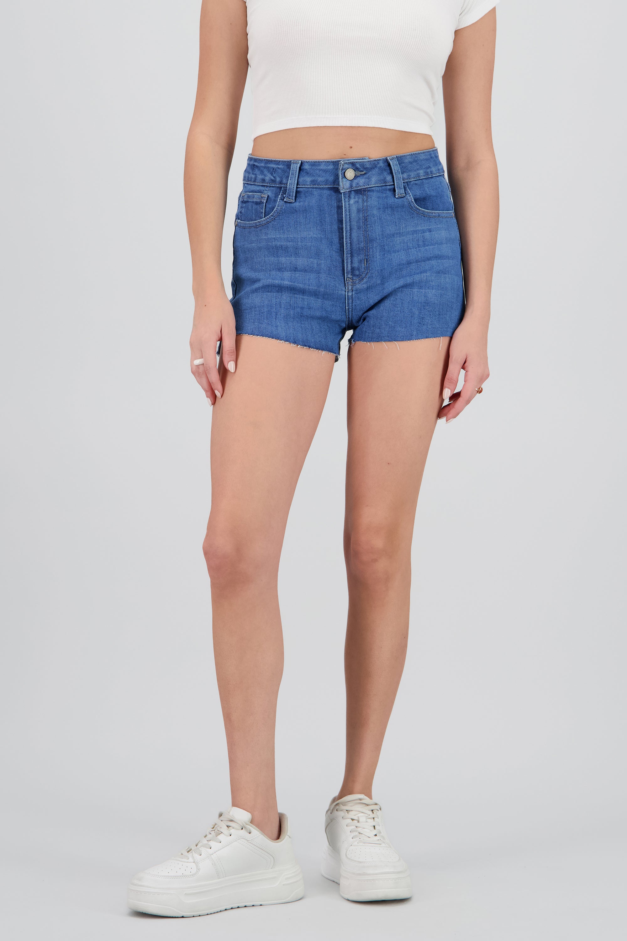 Mini short desgaste asimétrico MEDIUM WASH