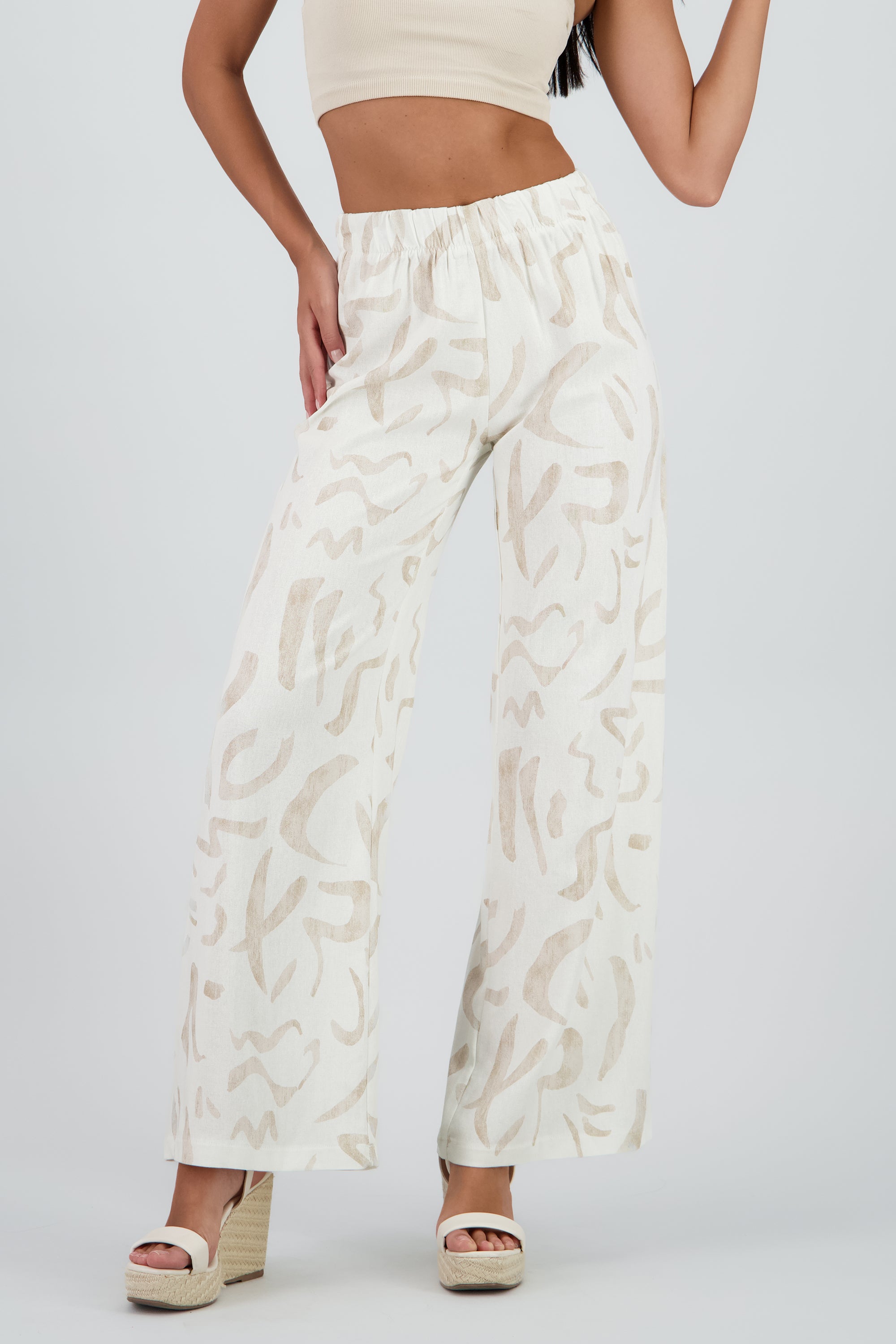 Pantalon amplio estampado figuras ARENA