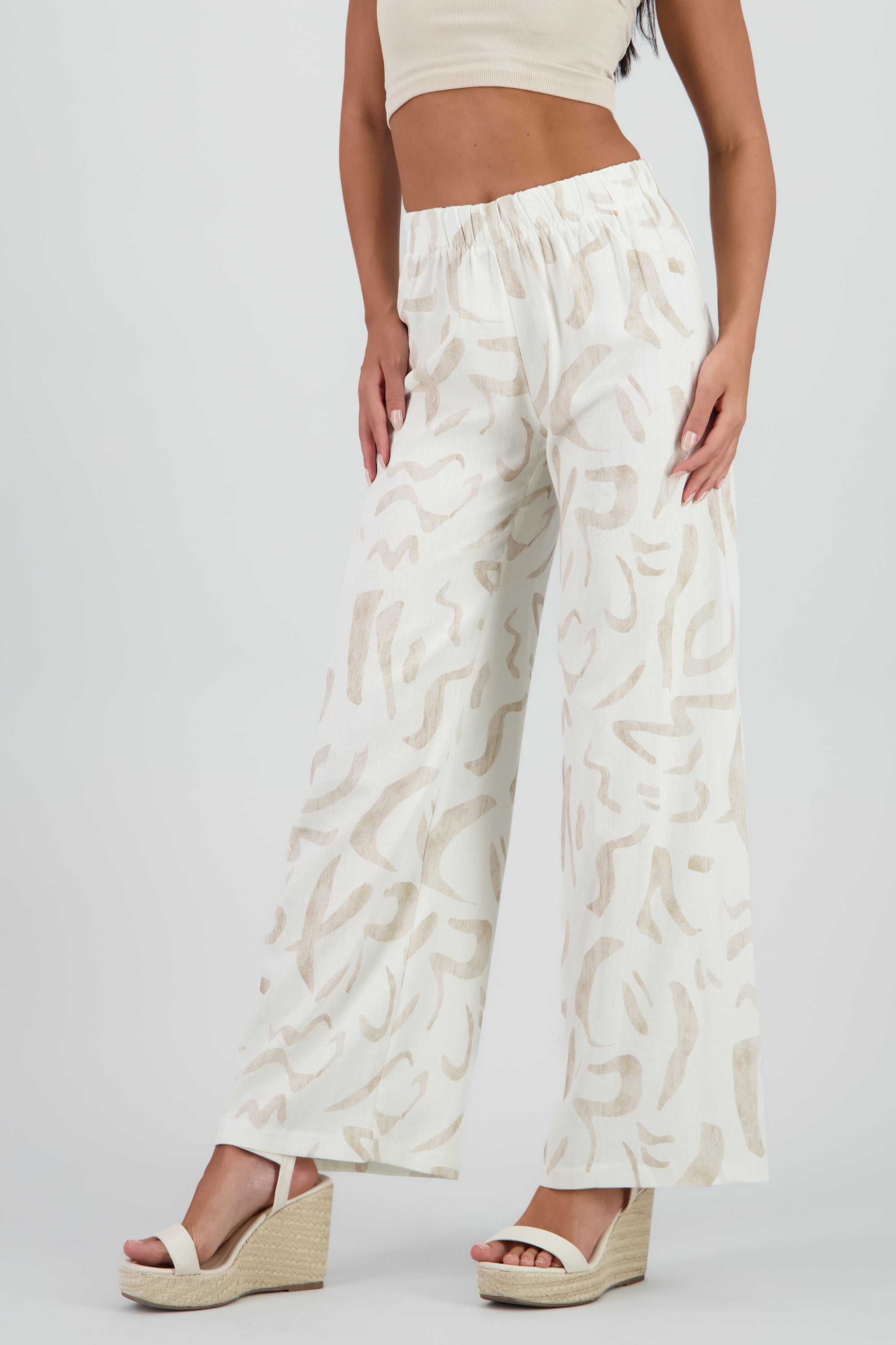 Pantalon amplio estampado figuras ARENA